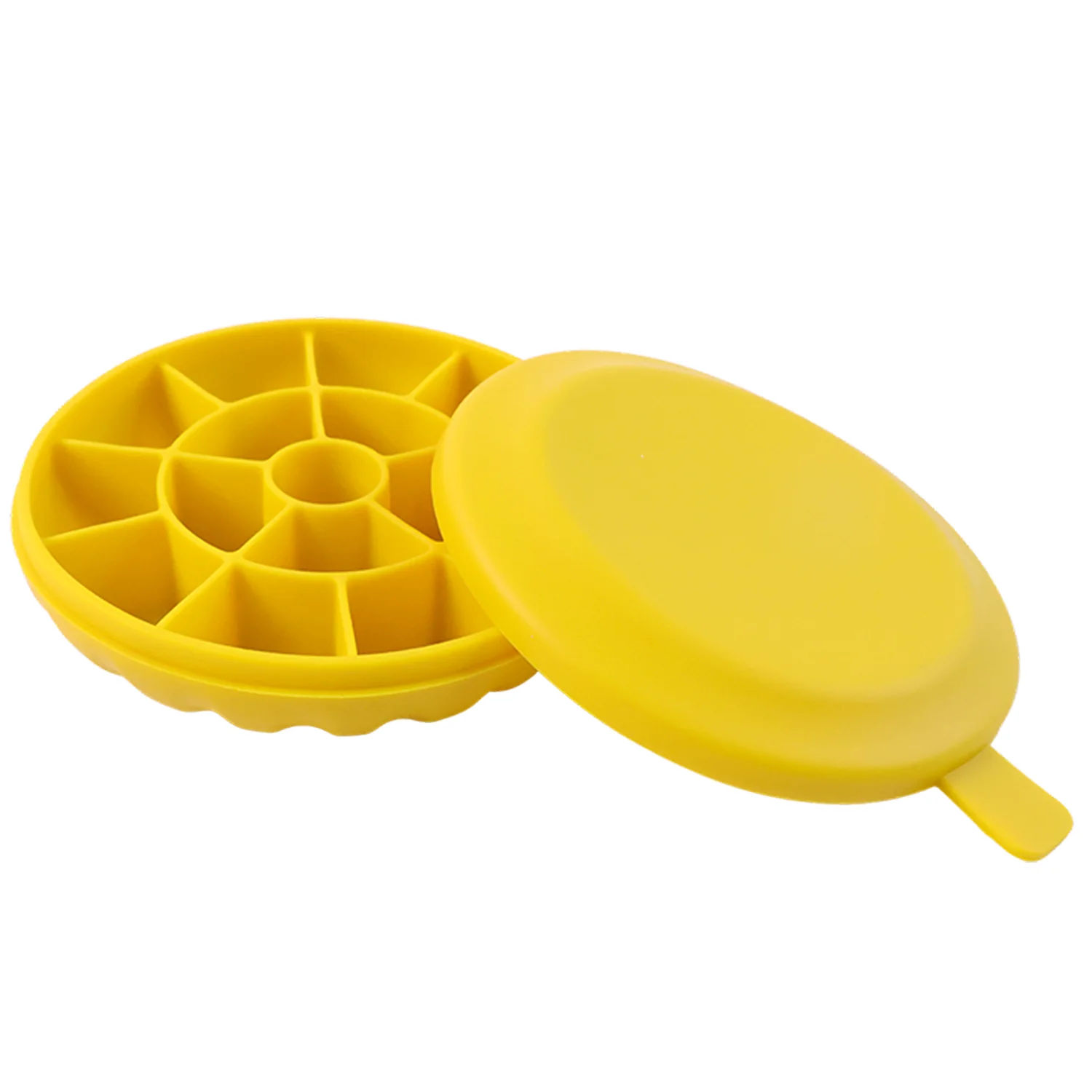 Round Ice Cube Tray with Lid – Easy Release & Spill-Proof Design - Image 4