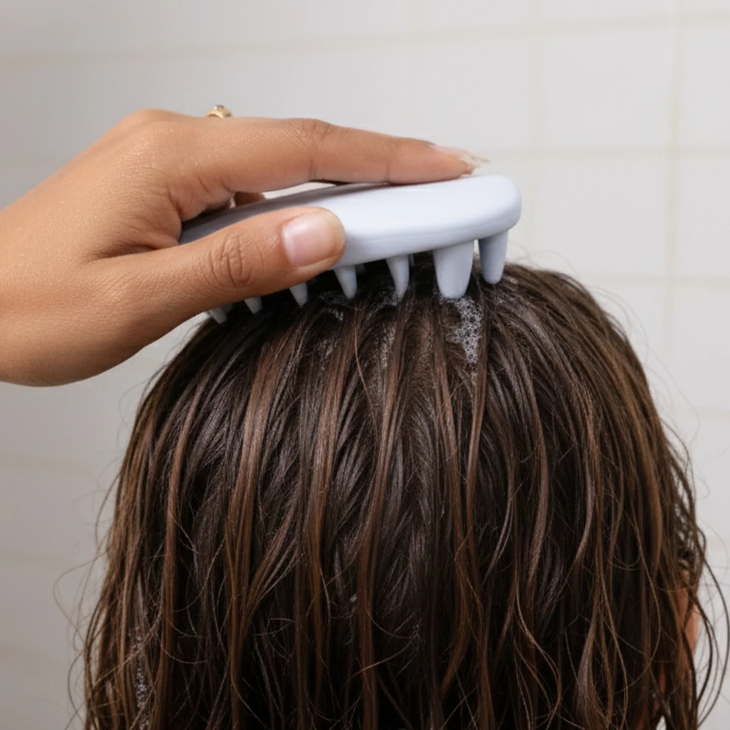 Silicone Scalp Massager – Deep Cleansing & Relaxing Shampoo Brush - Image 3