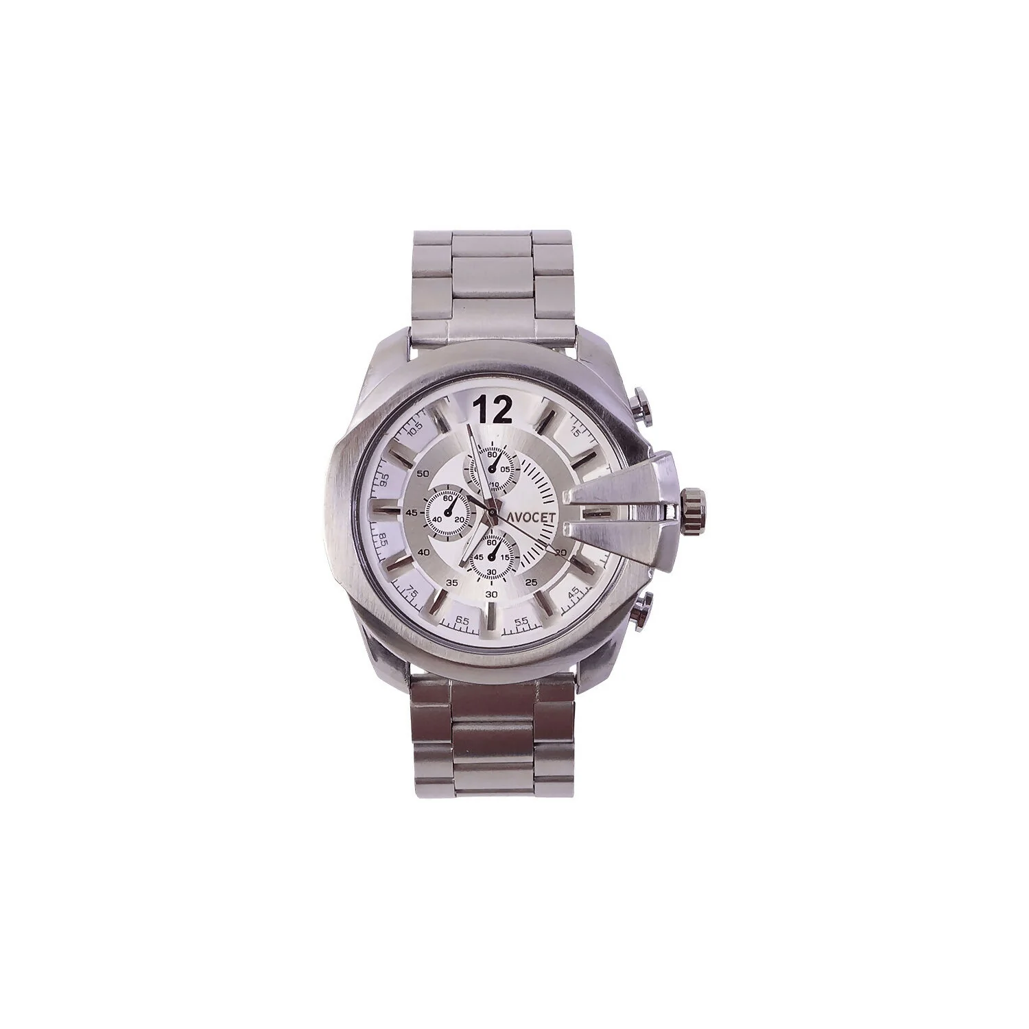 Men's Silver Analog Watch – Elegant Chronograph Design for Daily Wear - Image 6