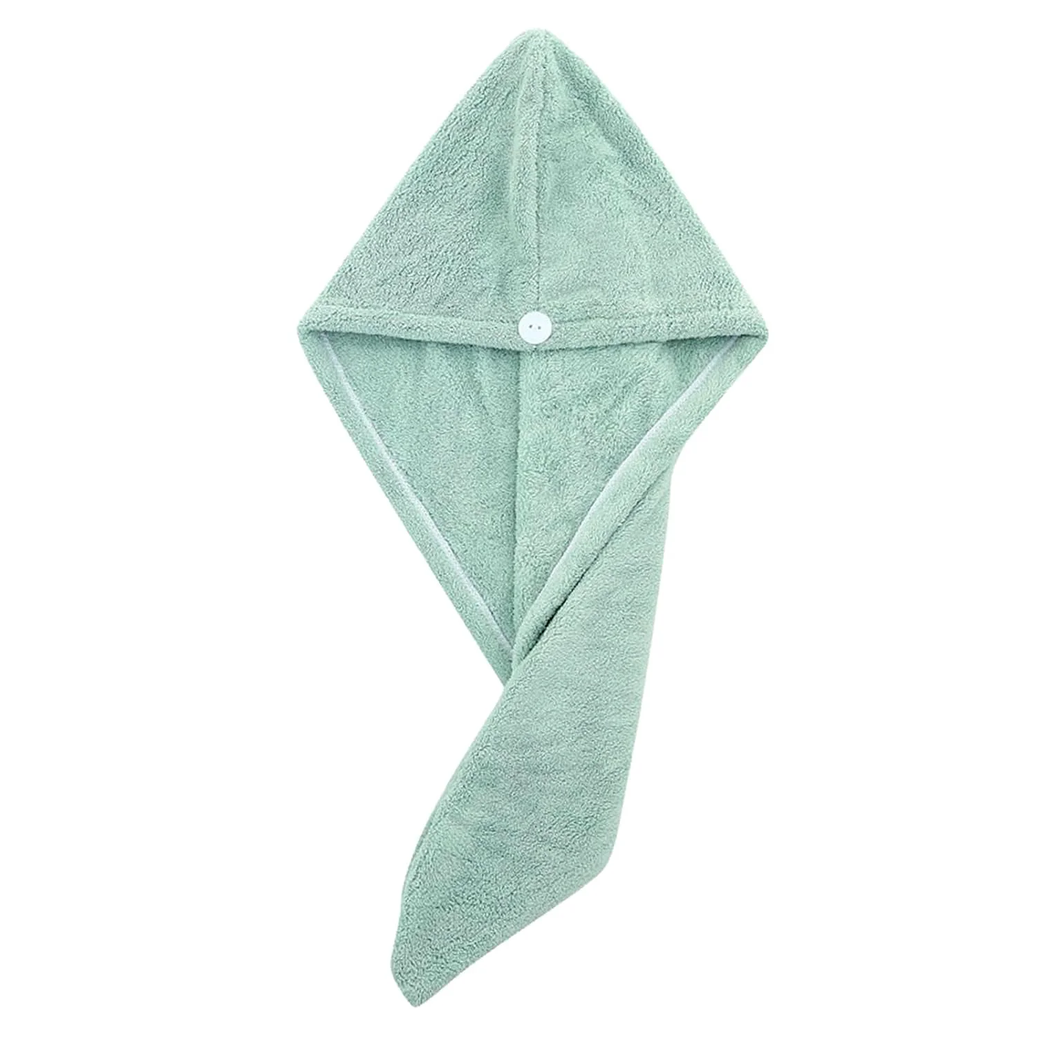Microfiber Hair Drying Towel Wrap – Quick Absorbent Turban with Button Lock - Image 5
