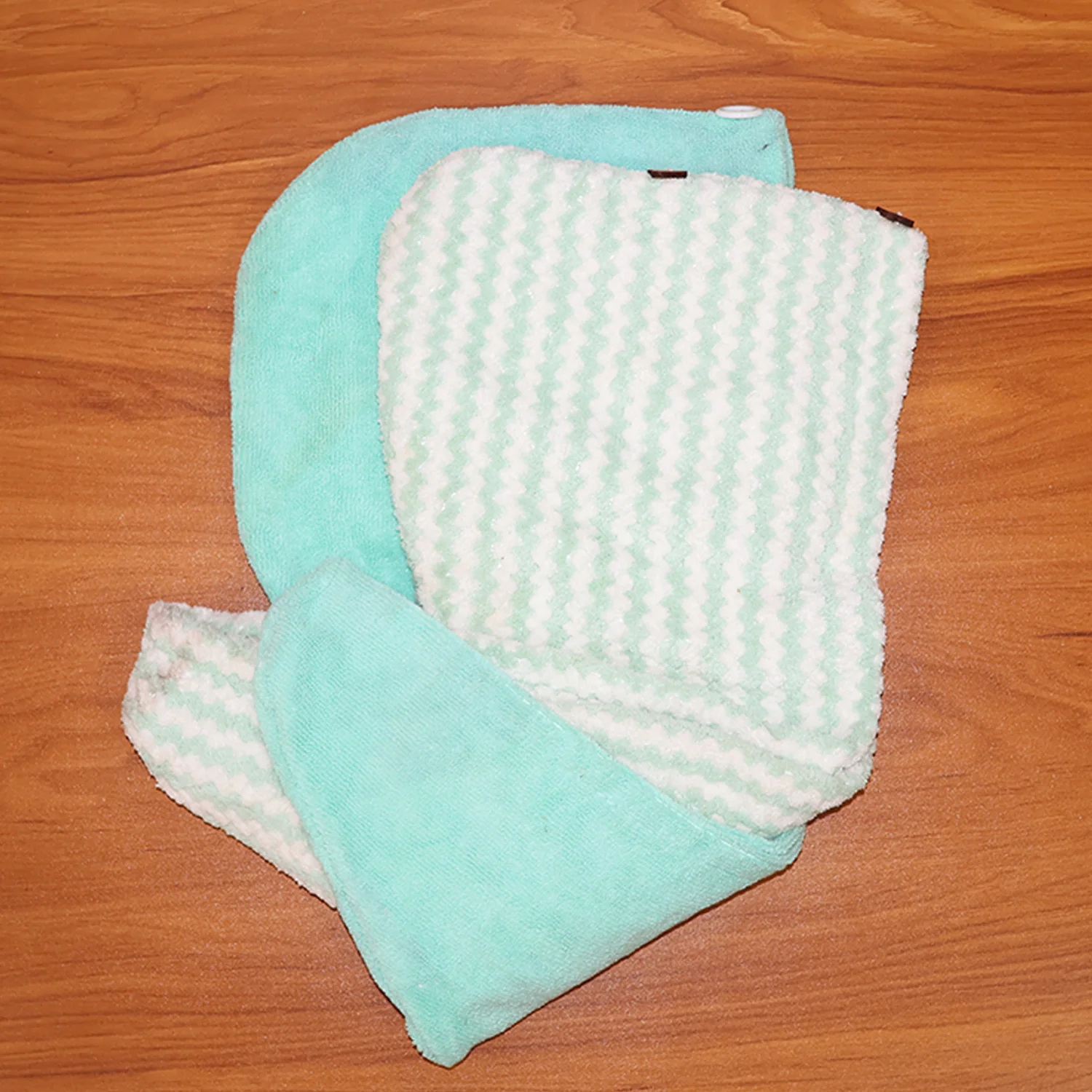 Microfiber Hair Drying Towel Wrap – Quick Absorbent Turban with Button Lock - Image 9