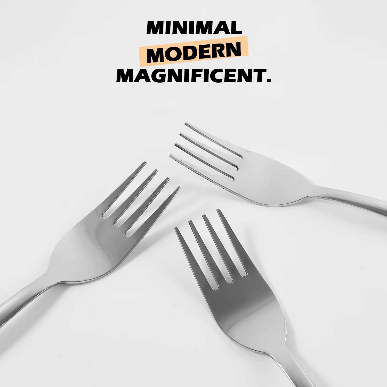 Stainless Steel Dinner Fork Set – 3 Pcs, Premium & Rust-Resistant - Image 4