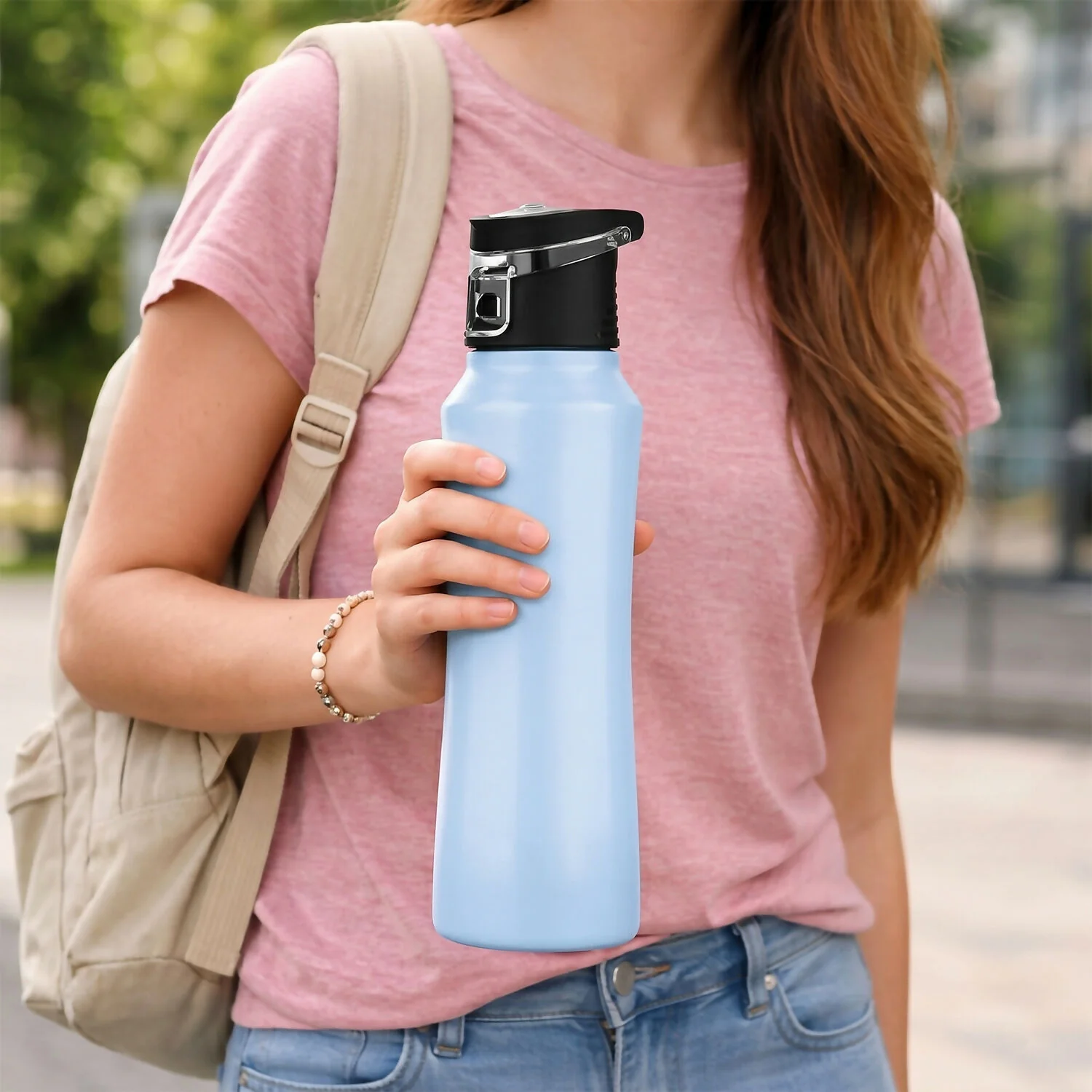 Stainless Steel Water Bottle – Keeps Hot & Cold Beverages Fresh - Image 3