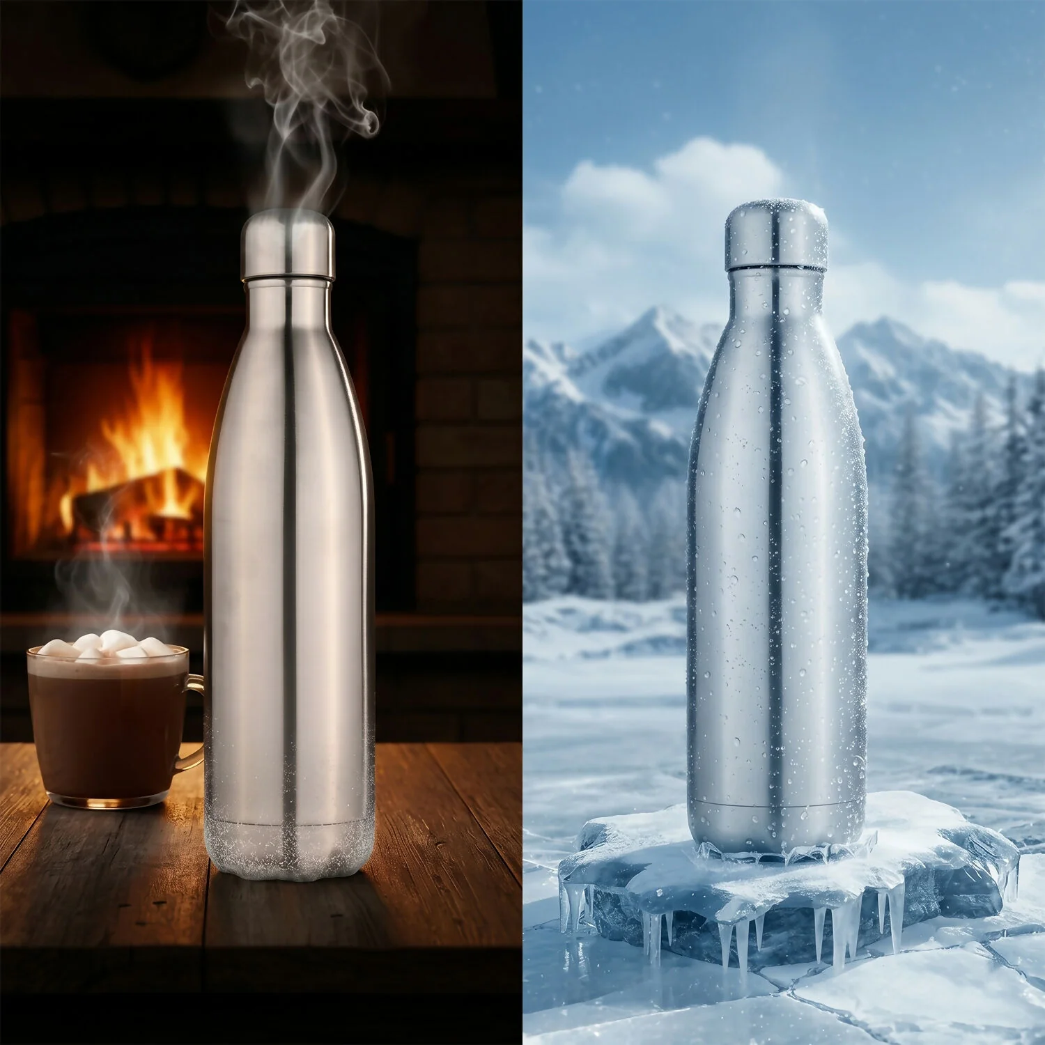 Stainless Steel Vacuum Insulated Water Bottle – Keeps Drinks Hot & Cold - Image 4