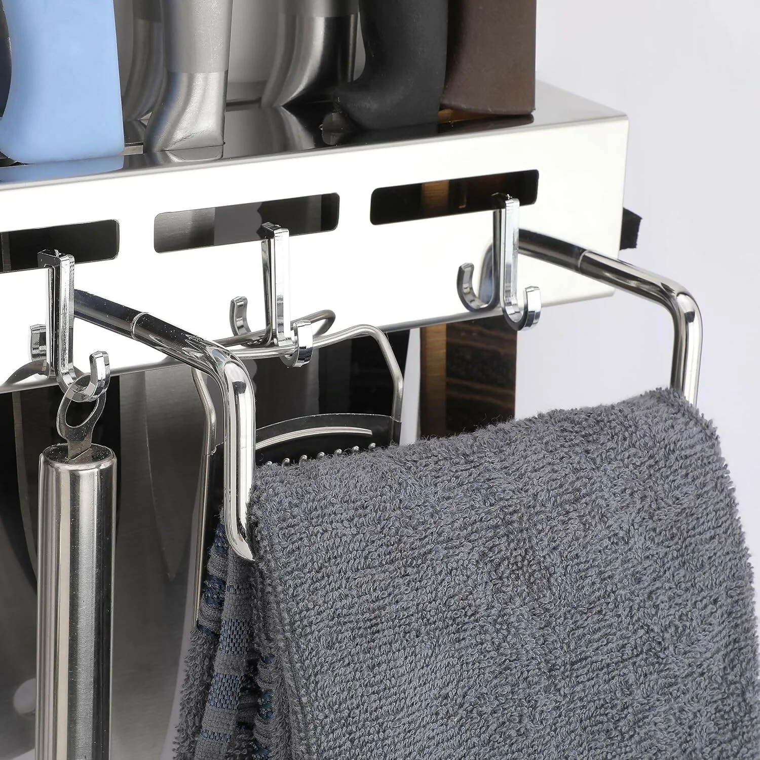 Wall Mounted Knife Holder Rack – Space-Saving Kitchen Organizer - Image 2