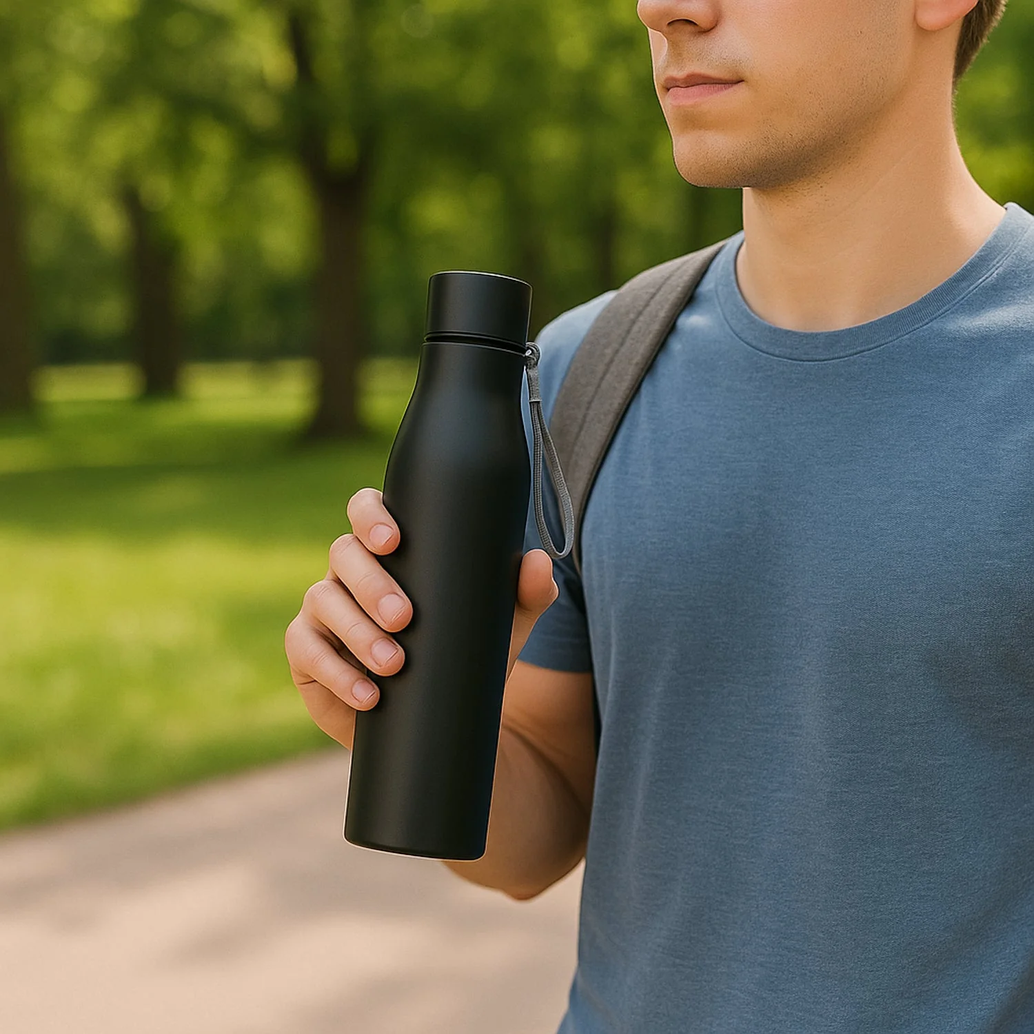 Stainless Steel Water Bottle – Leak-Proof 1000ML Portable Bottle - Image 6