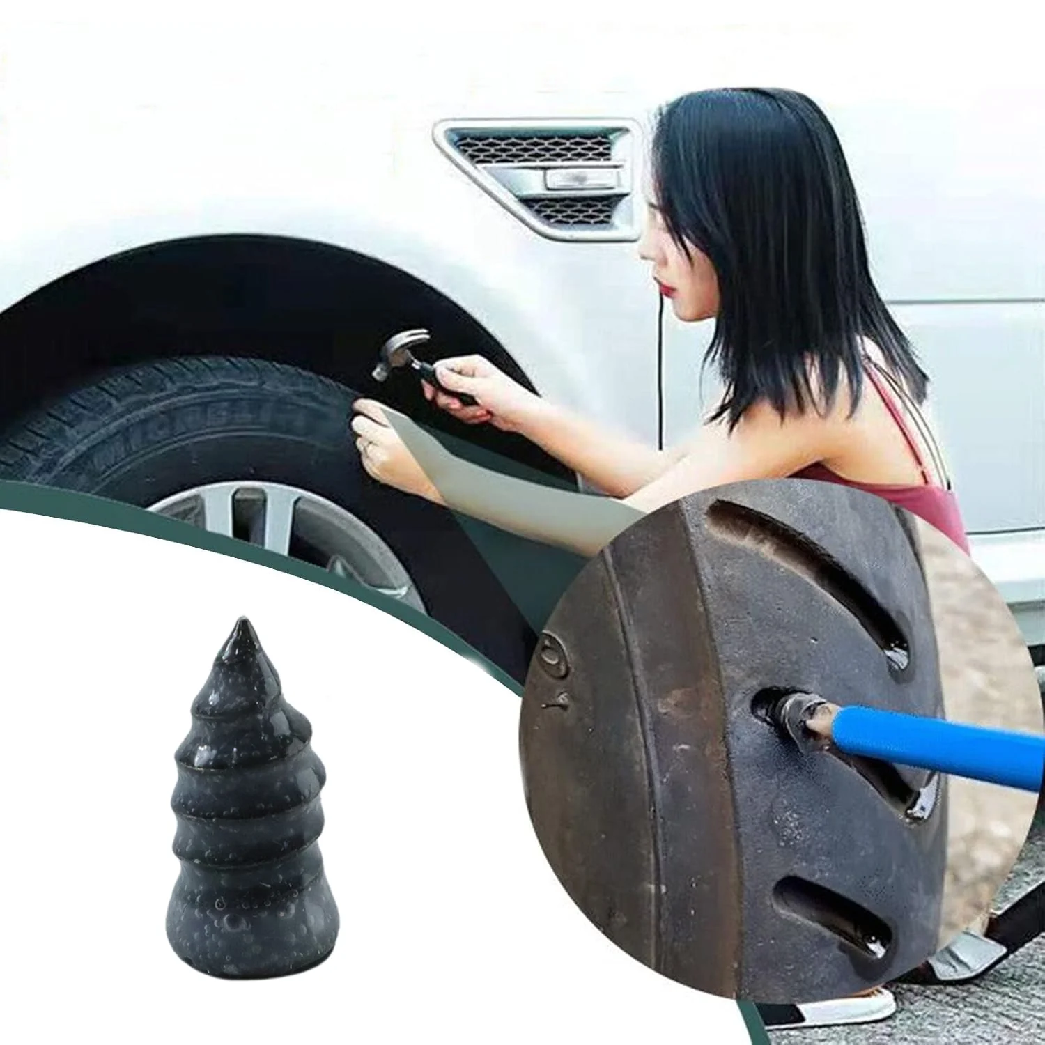 Premium Tubeless Tire Repair Rubber Plug – Quick Emergency Fix - Image 8