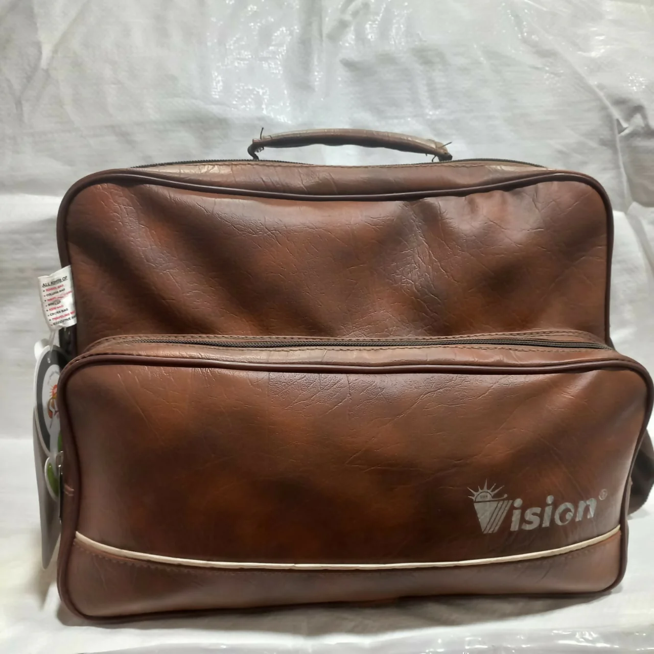 Brown Leather Sling Bag – Stylish & Spacious Shoulder Bag - Image 5