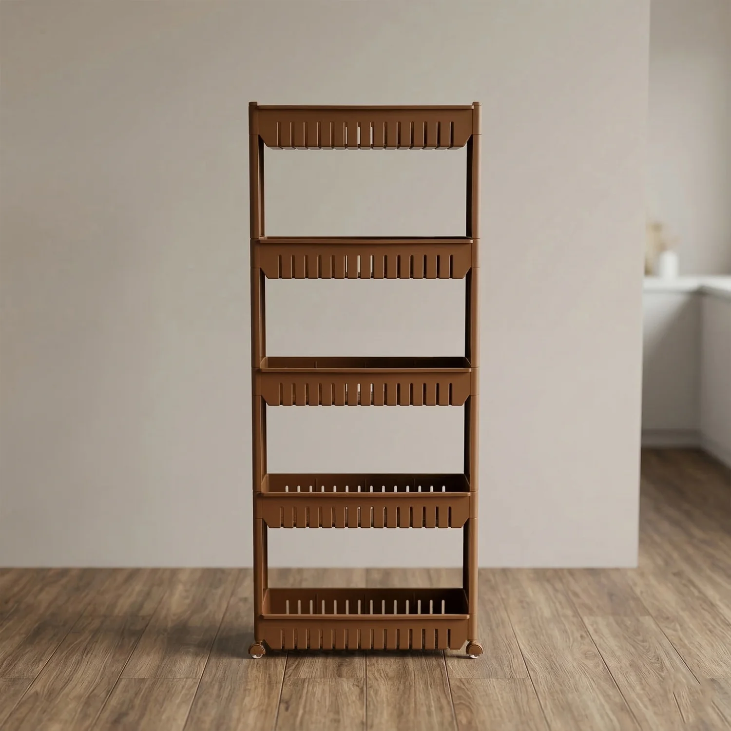 Kitchen Storage Rack – Space-Saving Multi-Tier Organizer with Wheels - Image 7