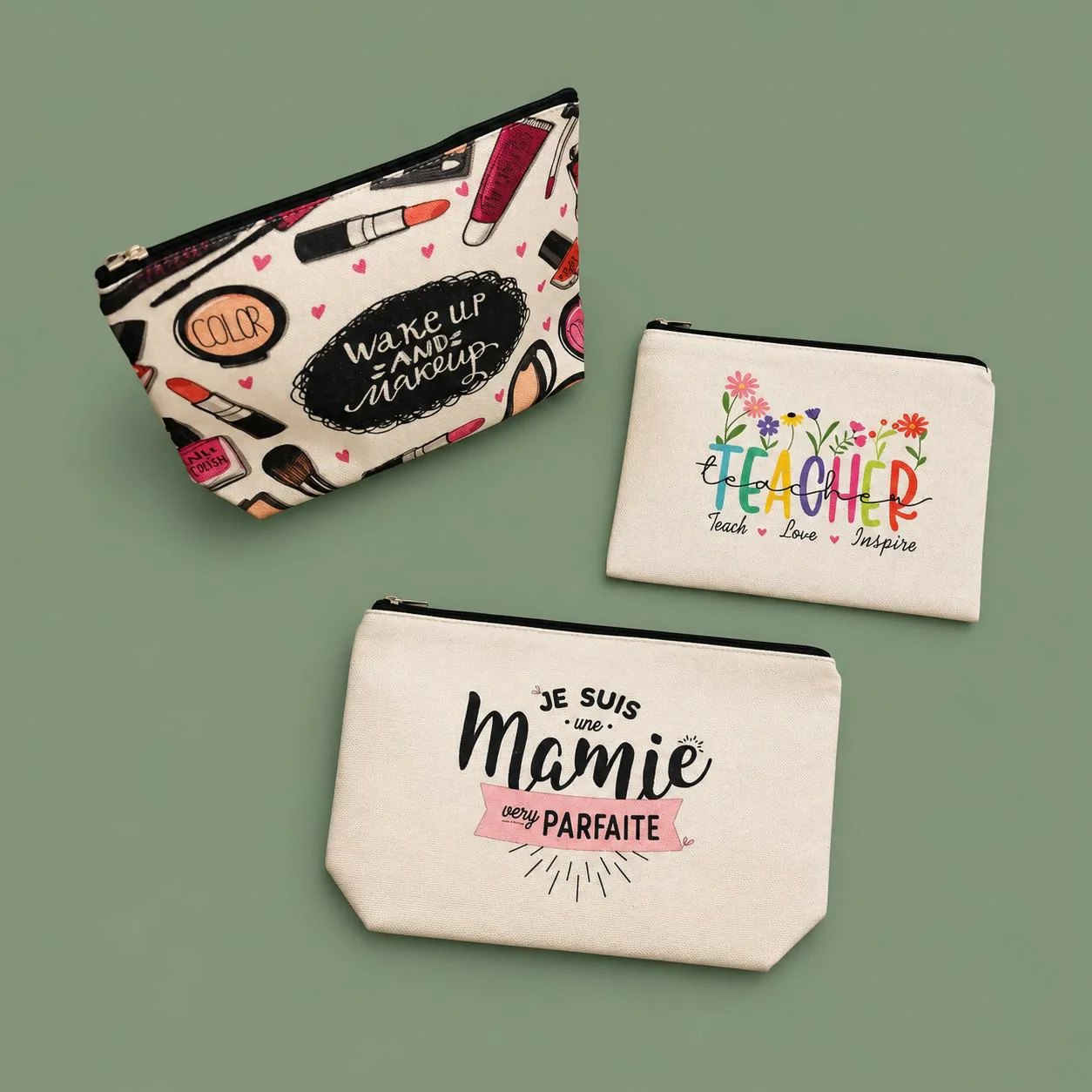 Printed Multipurpose Zipper Pouch – Compact & Stylish Organizer - Image 4