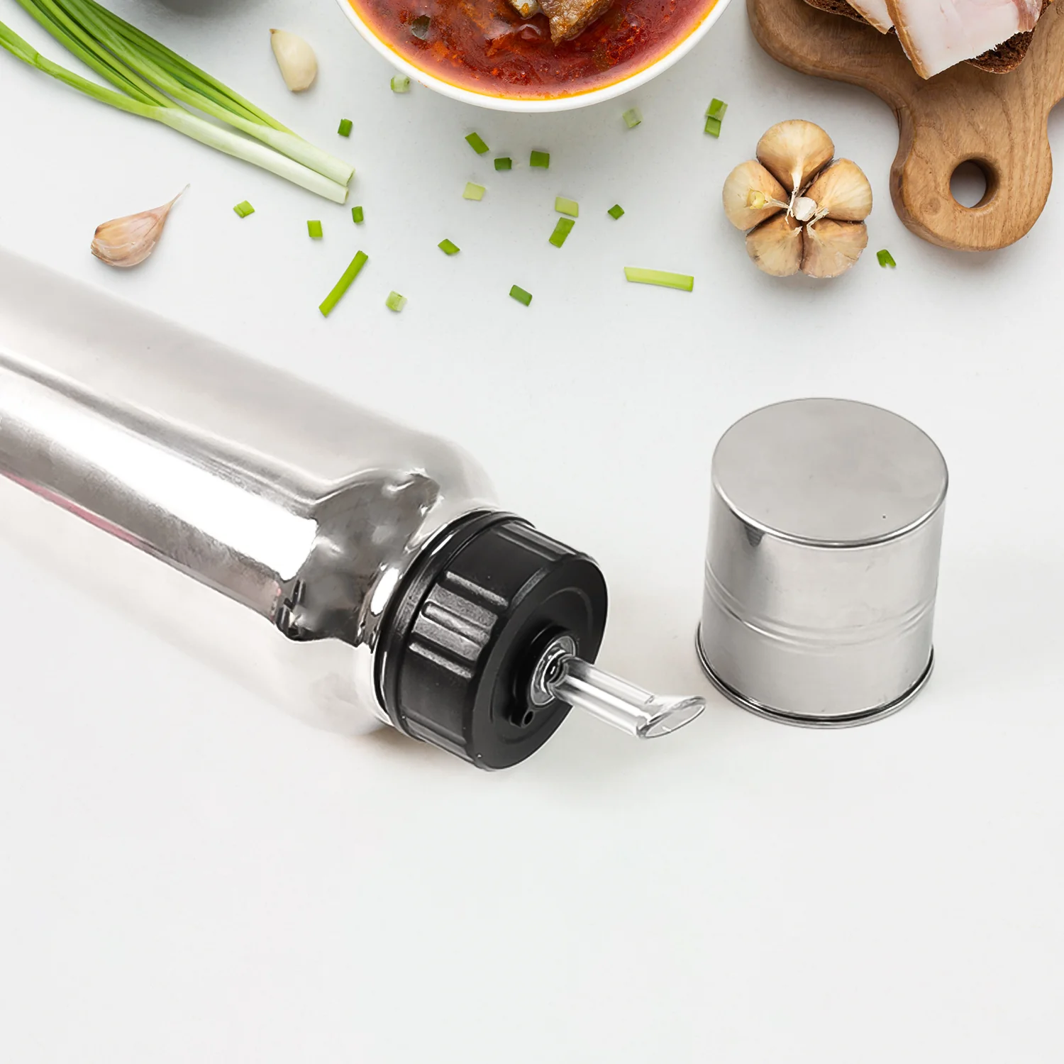 Stainless Steel Oil Pourer 750ml – Leak-Proof & Durable Design - Image 3