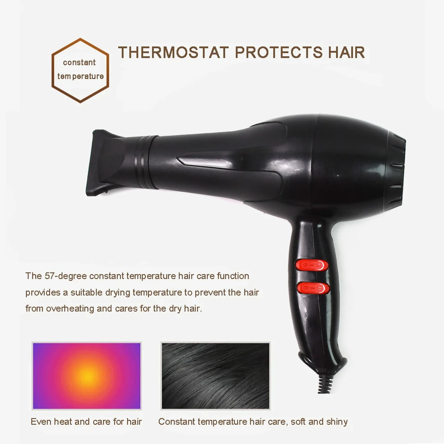 Professional Hair Dryer – 1800W Salon Quality | Calm & Curl - Image 13