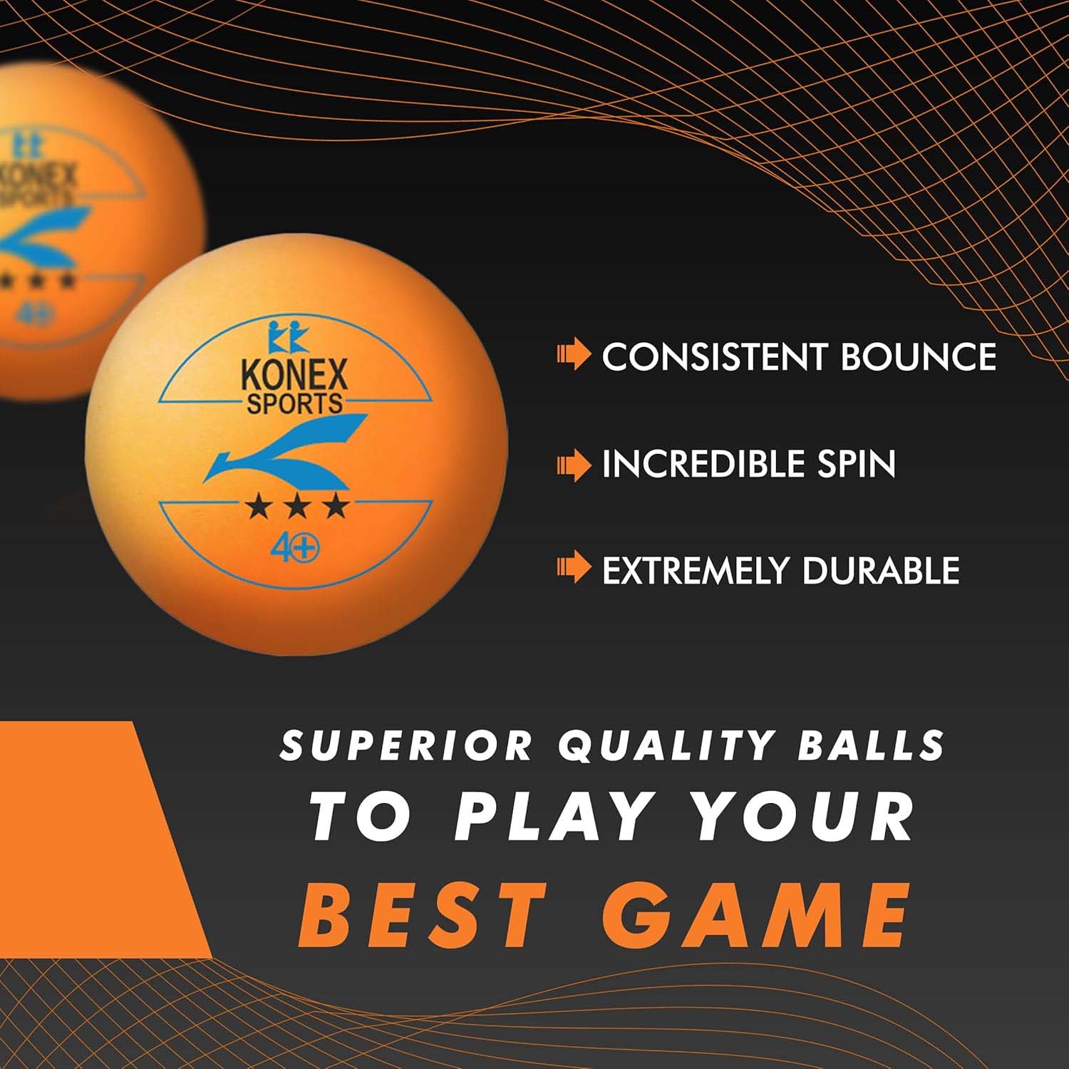 3-Star Table Tennis Balls – Durable High Bounce Pack of 6 - Image 7