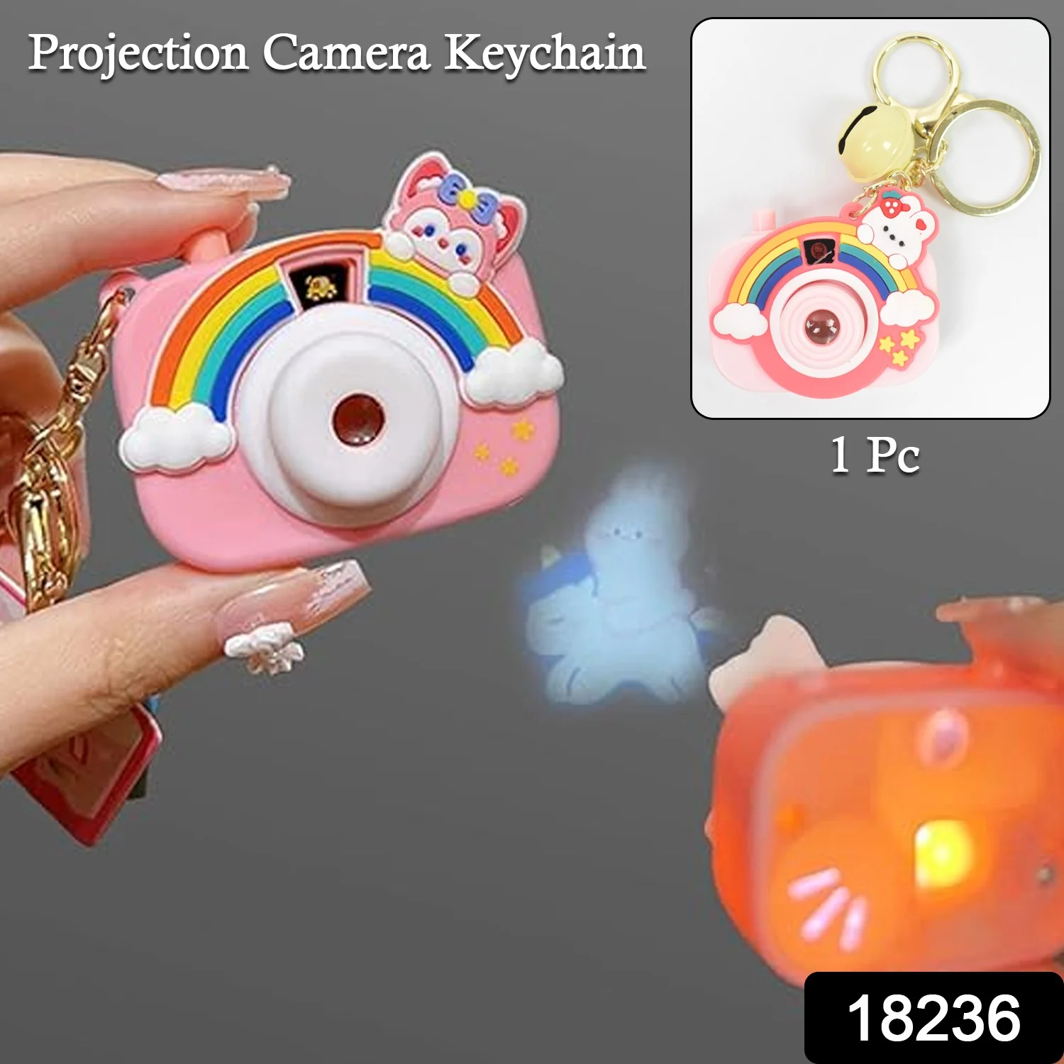 Projective Camera Keychain – Fun Rainbow Image Projector - Image 7