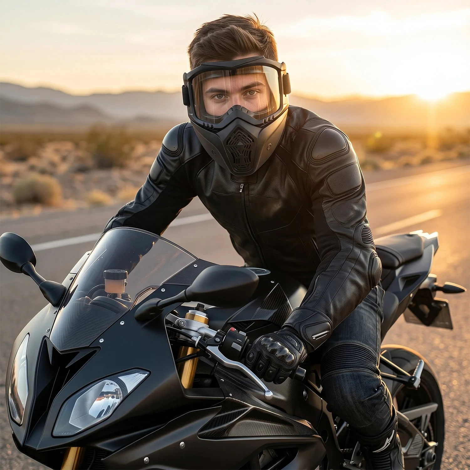 Protective Bike Goggle Face Mask – Detachable Shield for Outdoor Safety - Image 8