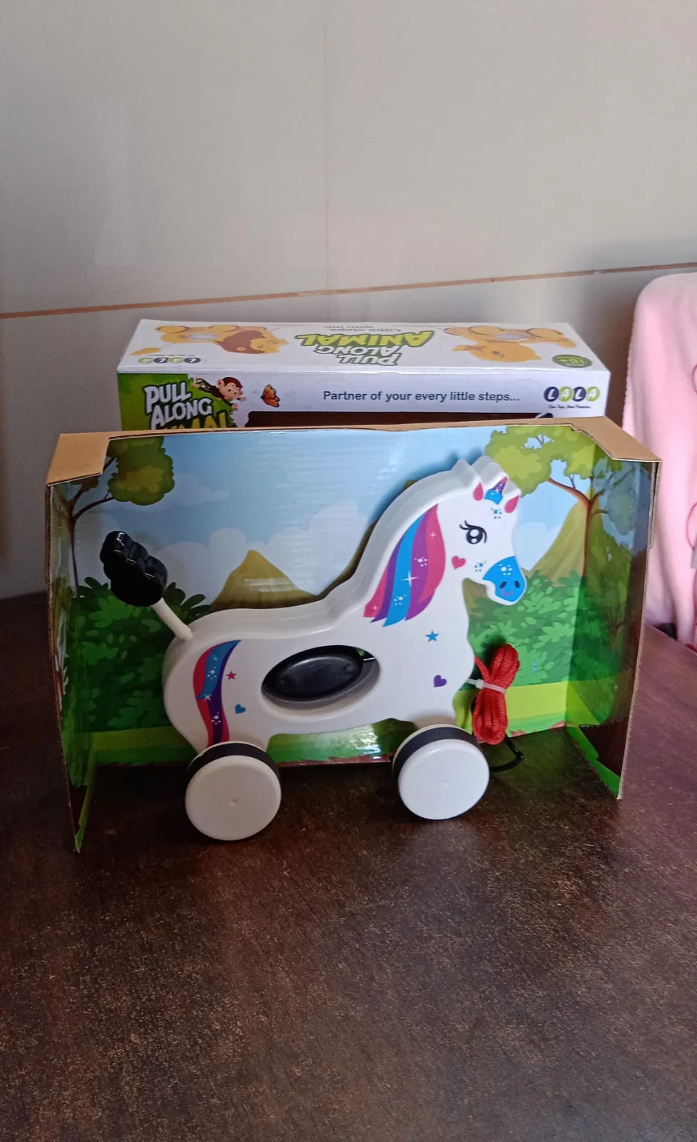 Unicorn Pull Along Toy – Encourages Toddler Walking & Motor Skills - Image 7