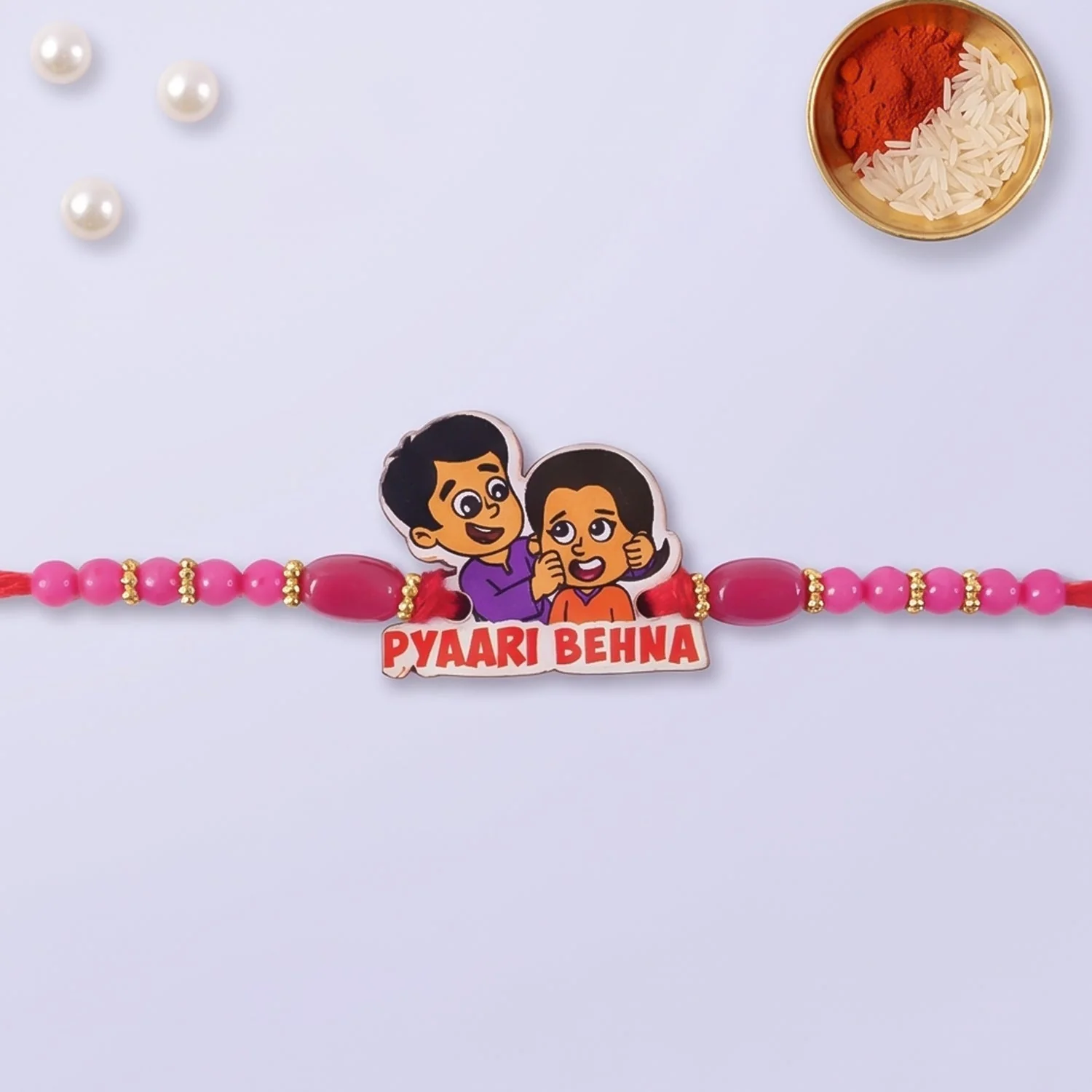 Pyaari Behna Cartoon Rakhi for Brother Bhai Raksha Bandhan Festival Special Gift - Image 3