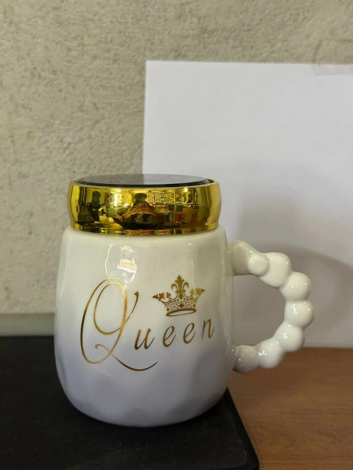 Queen Ceramic Mug – Stylish & Durable Drinkware with Lid - Image 5