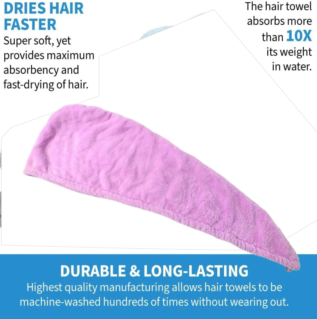 Microfiber Hair Drying Towel – Super Absorbent & Quick Dry | VelvaBloom - Image 3