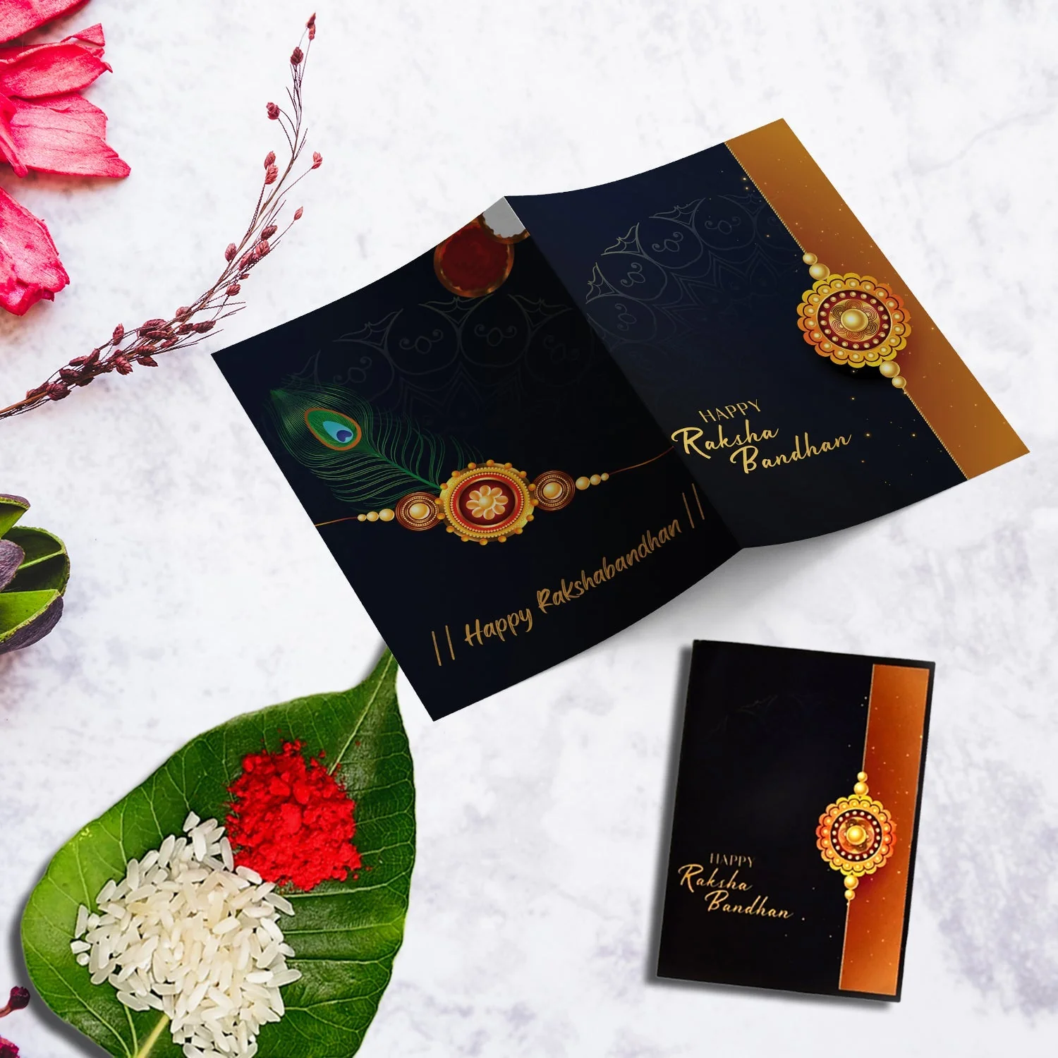 Ganesh Bracelet Rakhi Combo – Complete Festive Gift Set - Image 3
