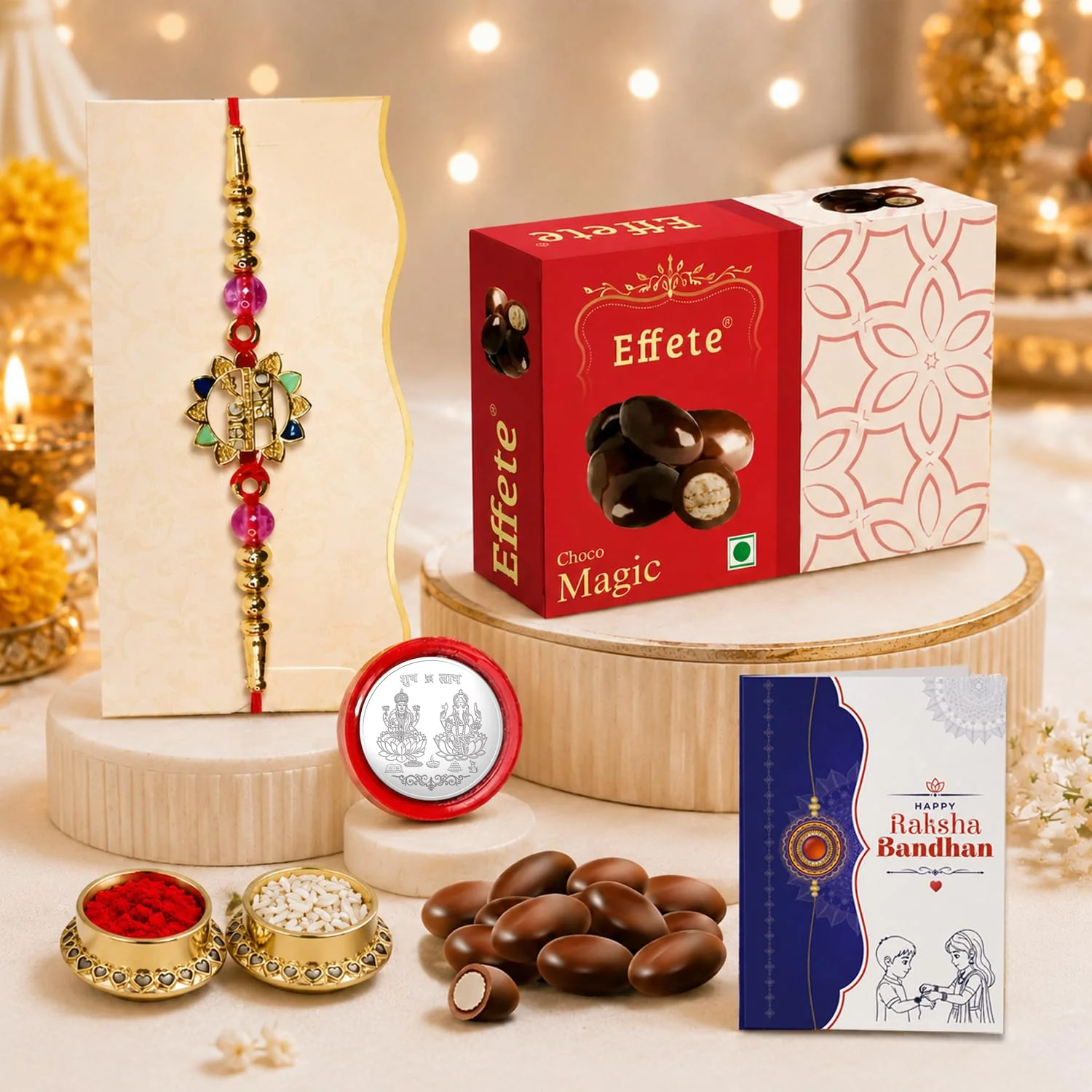 Big Bro Design Rakhi with Chocolate for Brother – Raksha Bandhan Gift Combo (Pack of