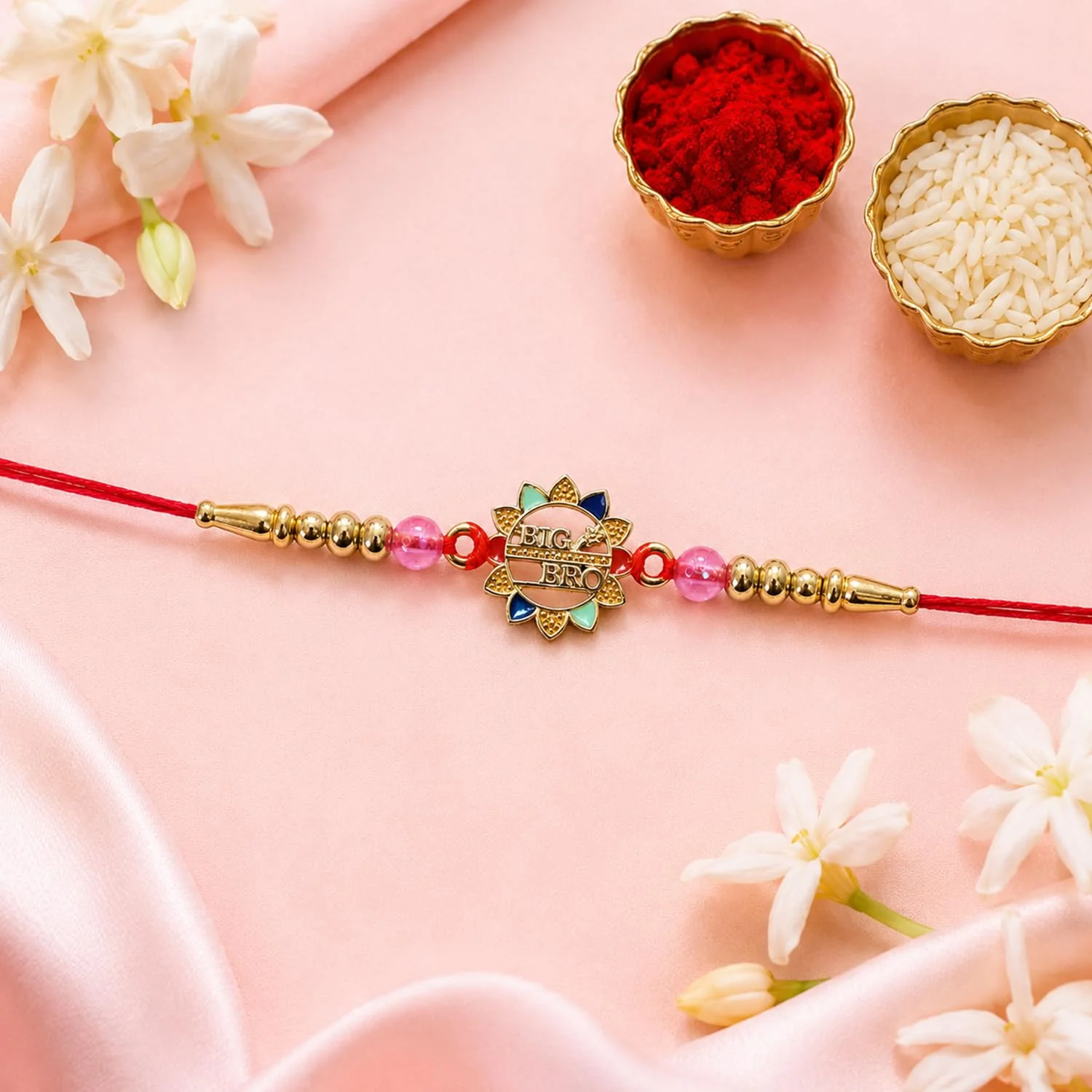 Big Bro Design Rakhi with Chocolate for Brother – Raksha Bandhan Gift Combo (Pack of - Image 4