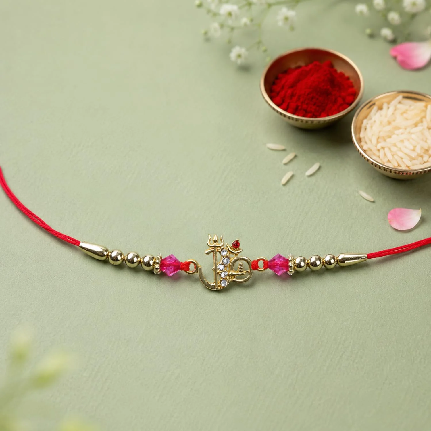 Om Rakhi with Chocolate for Brother – Festive Raksha Bandhan Gift Combo (Set of 5) - Image 4