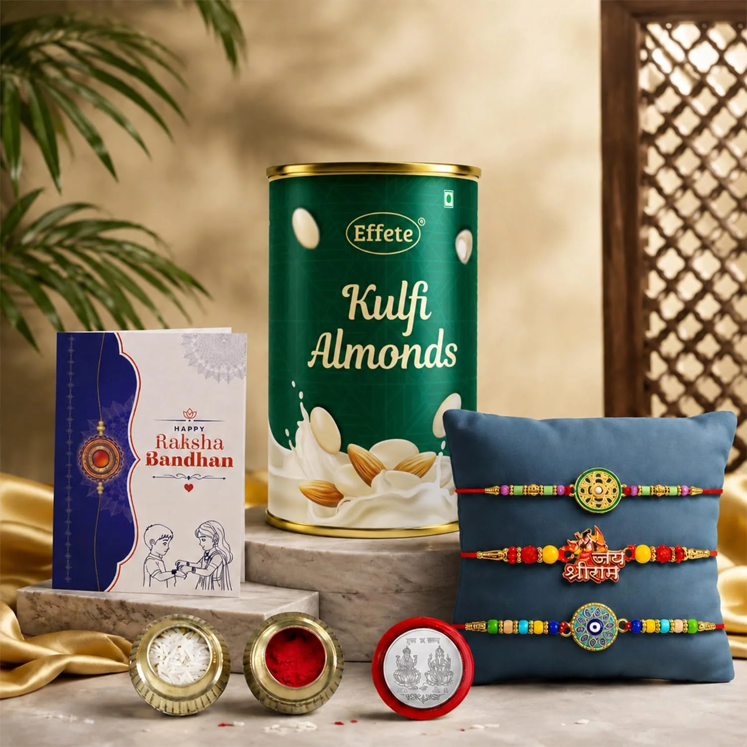 Rakhi Rakhi with Chocolate for Brother – Festive Raksha Bandhan Gift Combo (Set of 3)