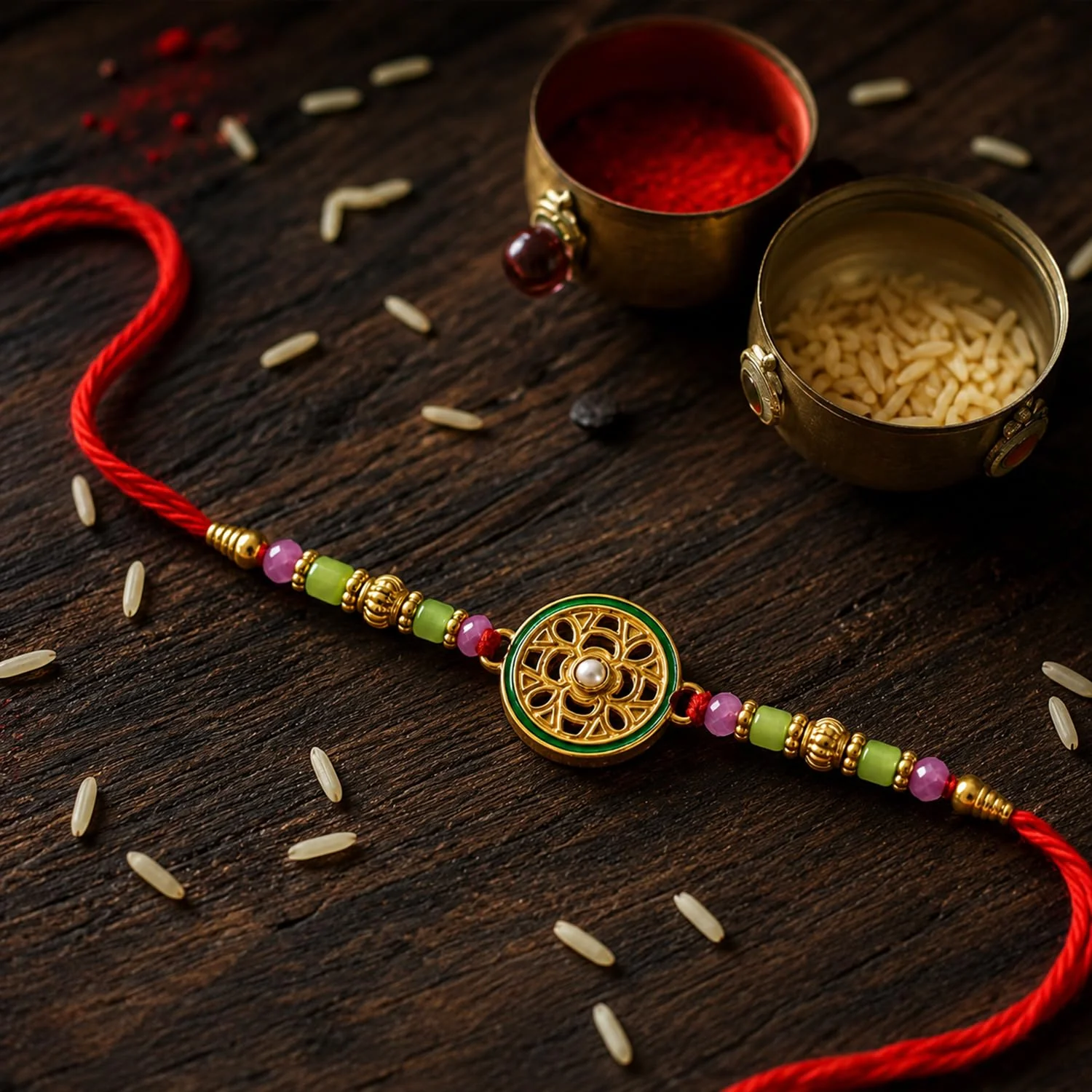 Rakhi Rakhi with Chocolate for Brother – Festive Raksha Bandhan Gift Combo (Set of 3) - Image 4