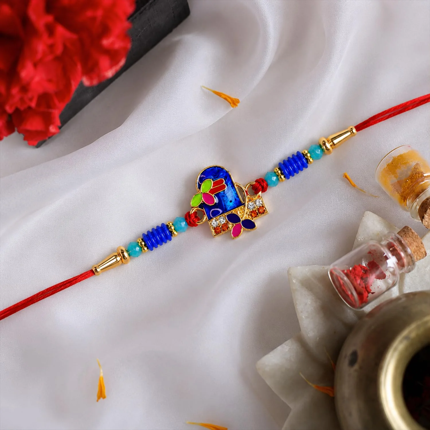 Shivling Design Rakhi with Chocolate for Brother – Raksha Bandhan Gift Combo (Set of - Image 3