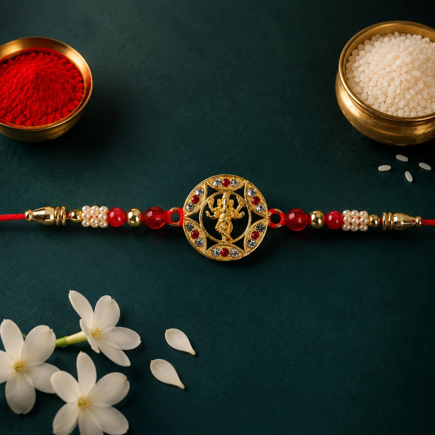 Standing Ganesha Rakhi with Chocolate for Brother – Raksha Bandhan Gift Combo (Set of - Image 3