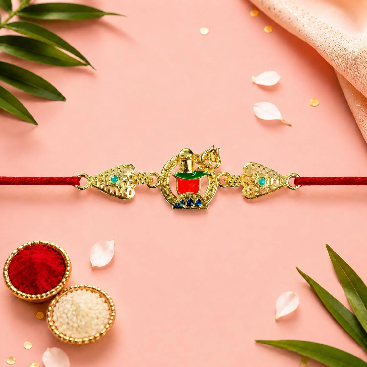 Rakhi with Chocolate for Brother (Set of 6) – Bro Shivling Design Raksha Gift Combo - Image 7