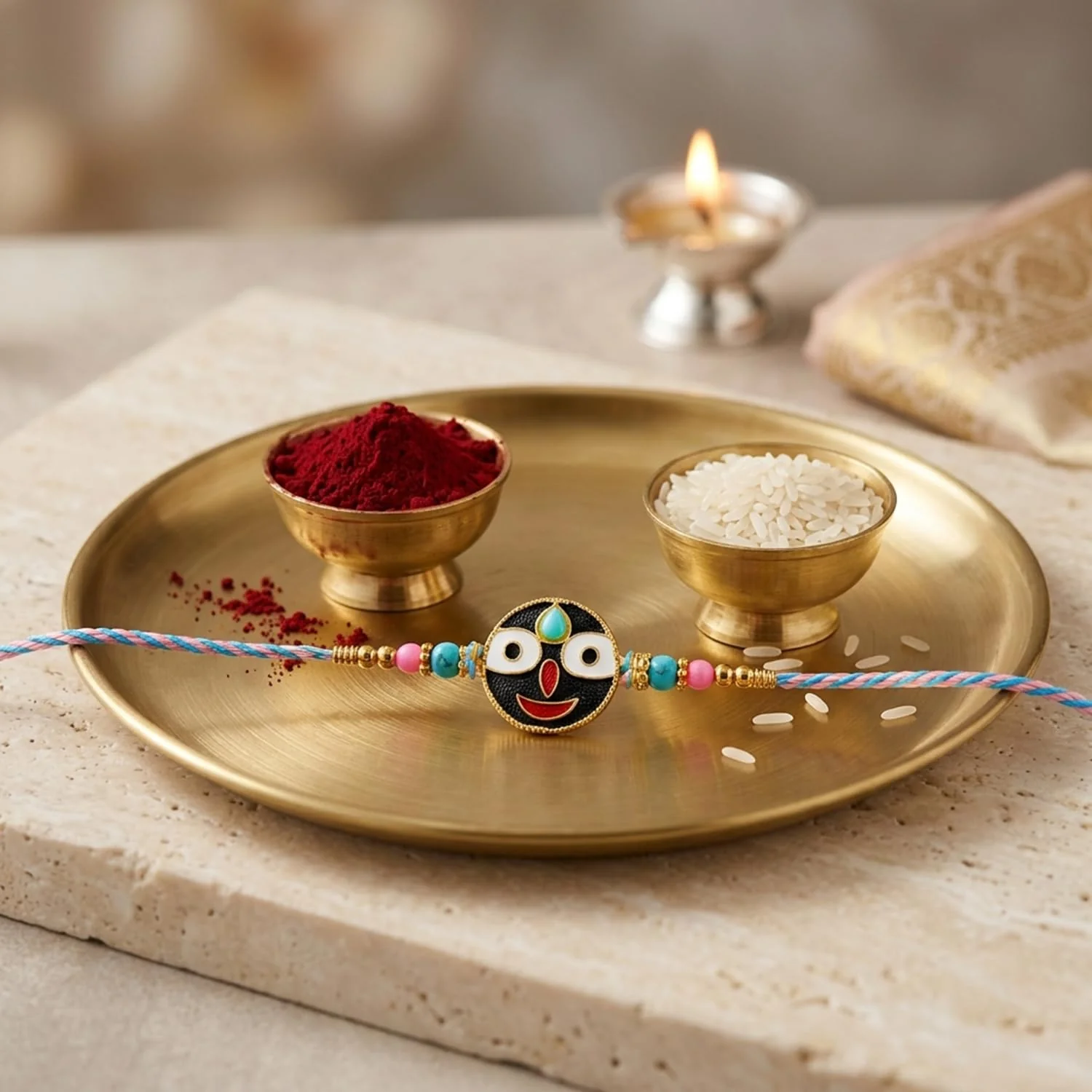Rakhi with Chocolate for Brother (Set of 6) – Kids Food Design Raksha Gift Combo - Image 6