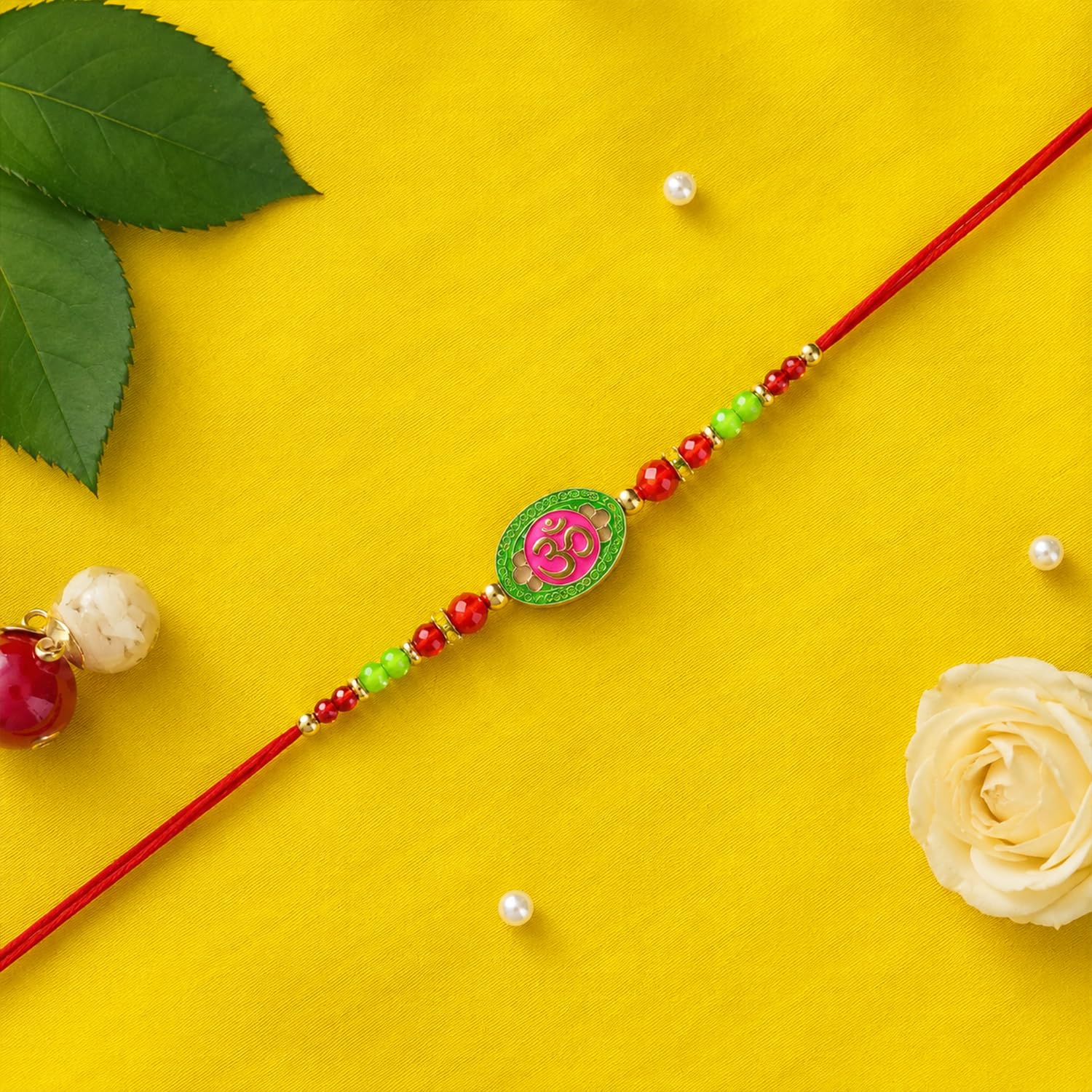 Rakhi with Chocolate for Brother (Set of 6) – Om Bird Design Raksha Bandhan Combo - Image 7