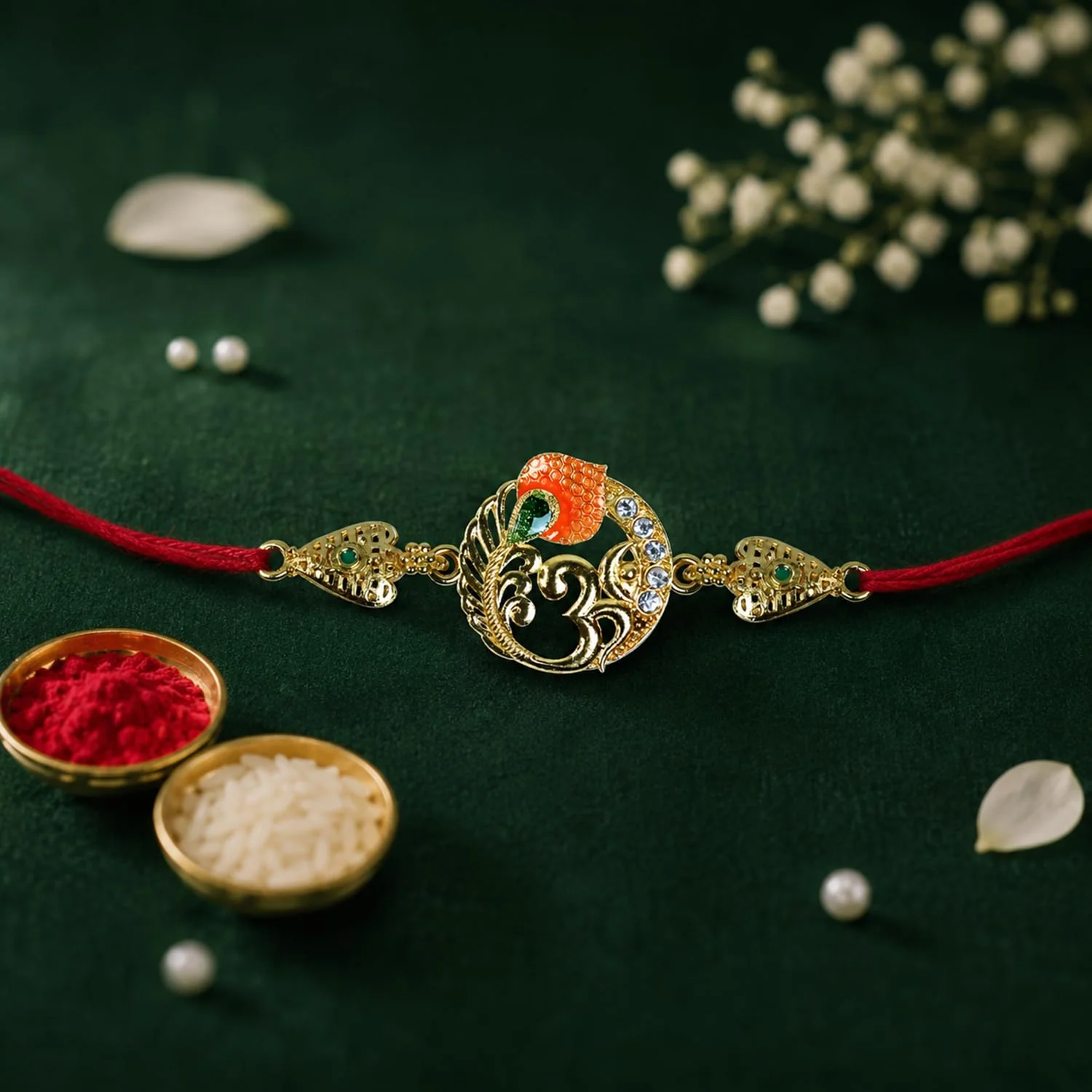 Rakhi with Chocolate for Brother (Set of 6) – Shree Om Design Raksha Bandhan Combo - Image 7