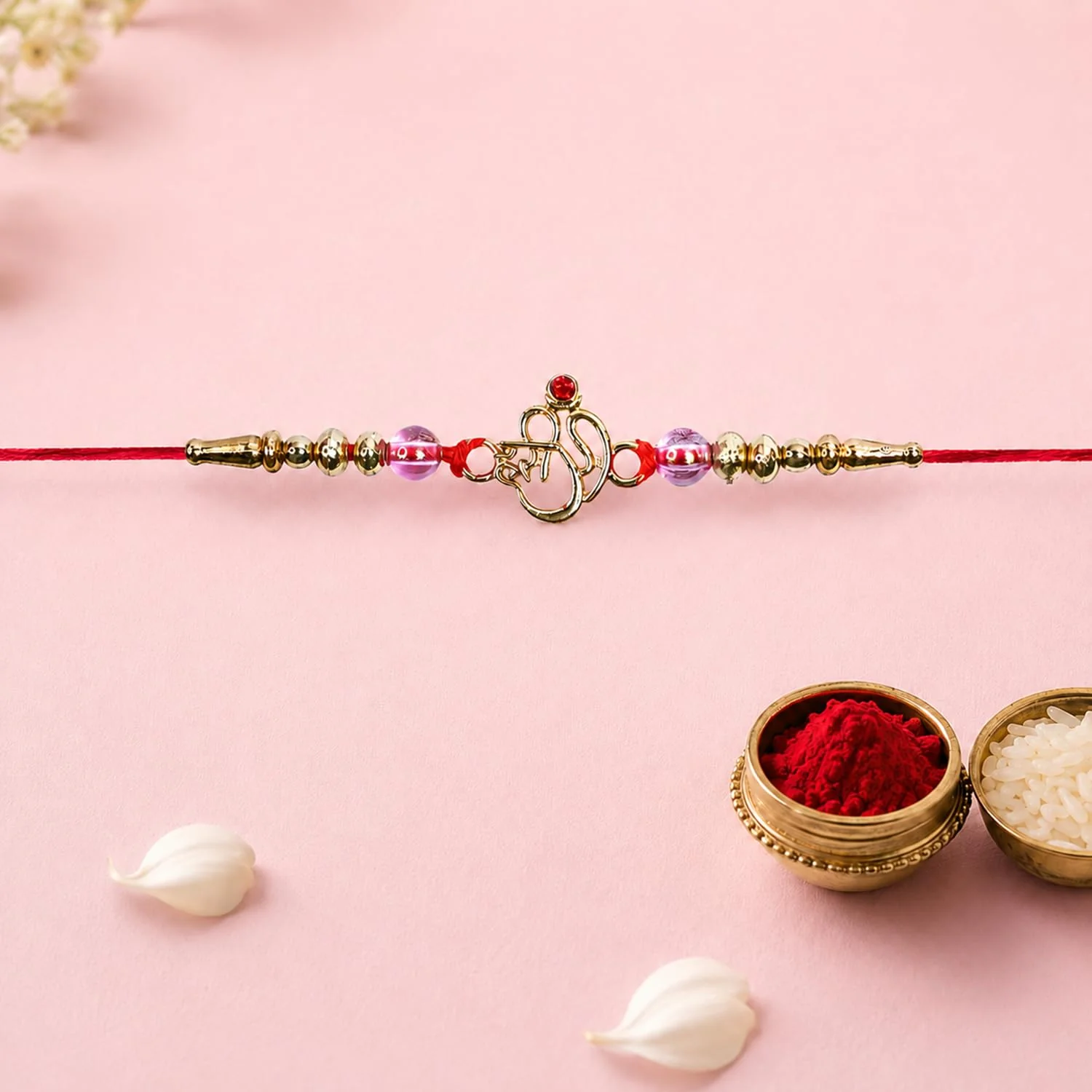 Rakhi with Chocolate for Brother (Set of 6) – Hari Om Ganesha Raksha Bandhan Combo - Image 6