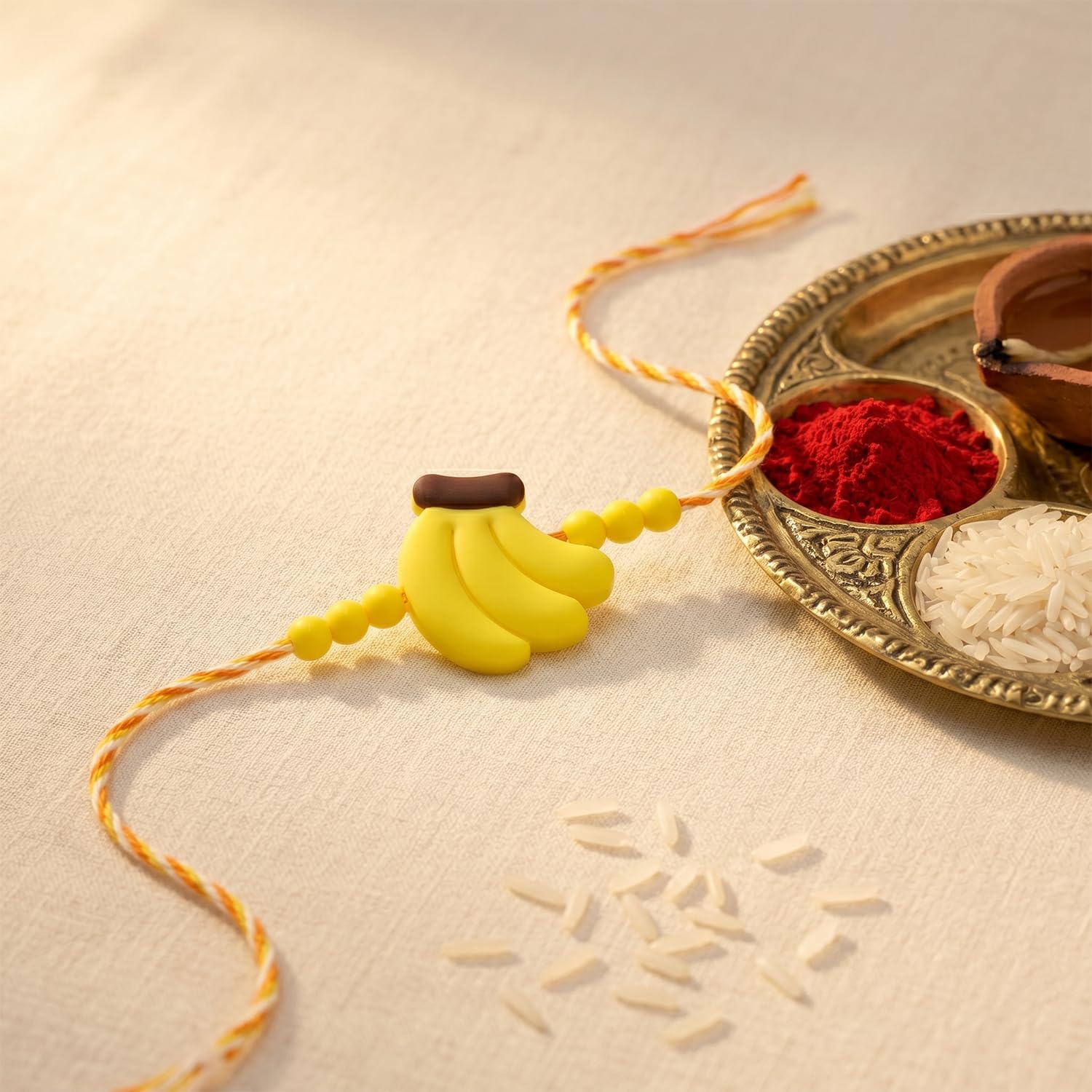 Rakhi with Chocolate for Brother (Set of 6) – Pearl Style Kids Raksha Gift Combo - Image 7