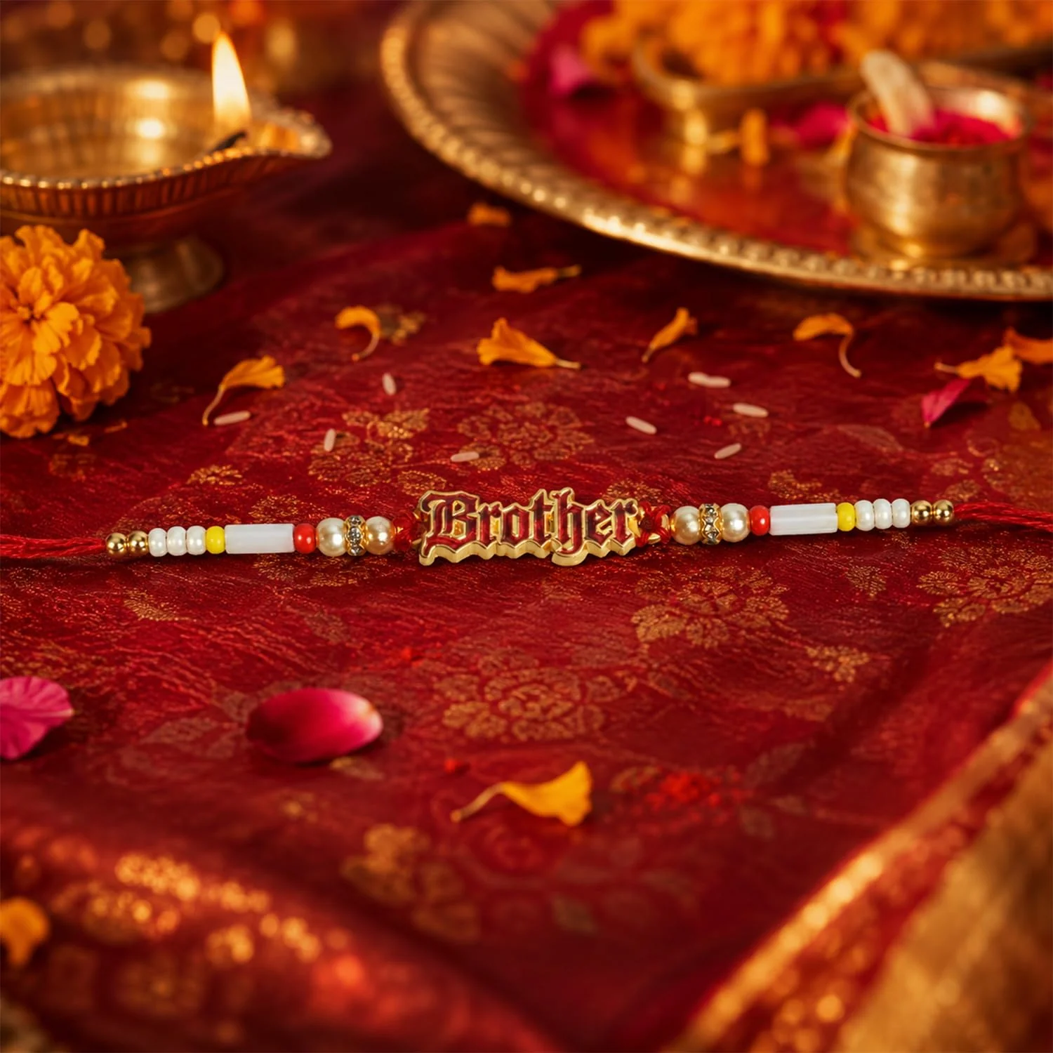 Rakhi with Chocolate for Brother (Set of 7) – Kids Brother Leaf Bird Shape Combo - Image 6
