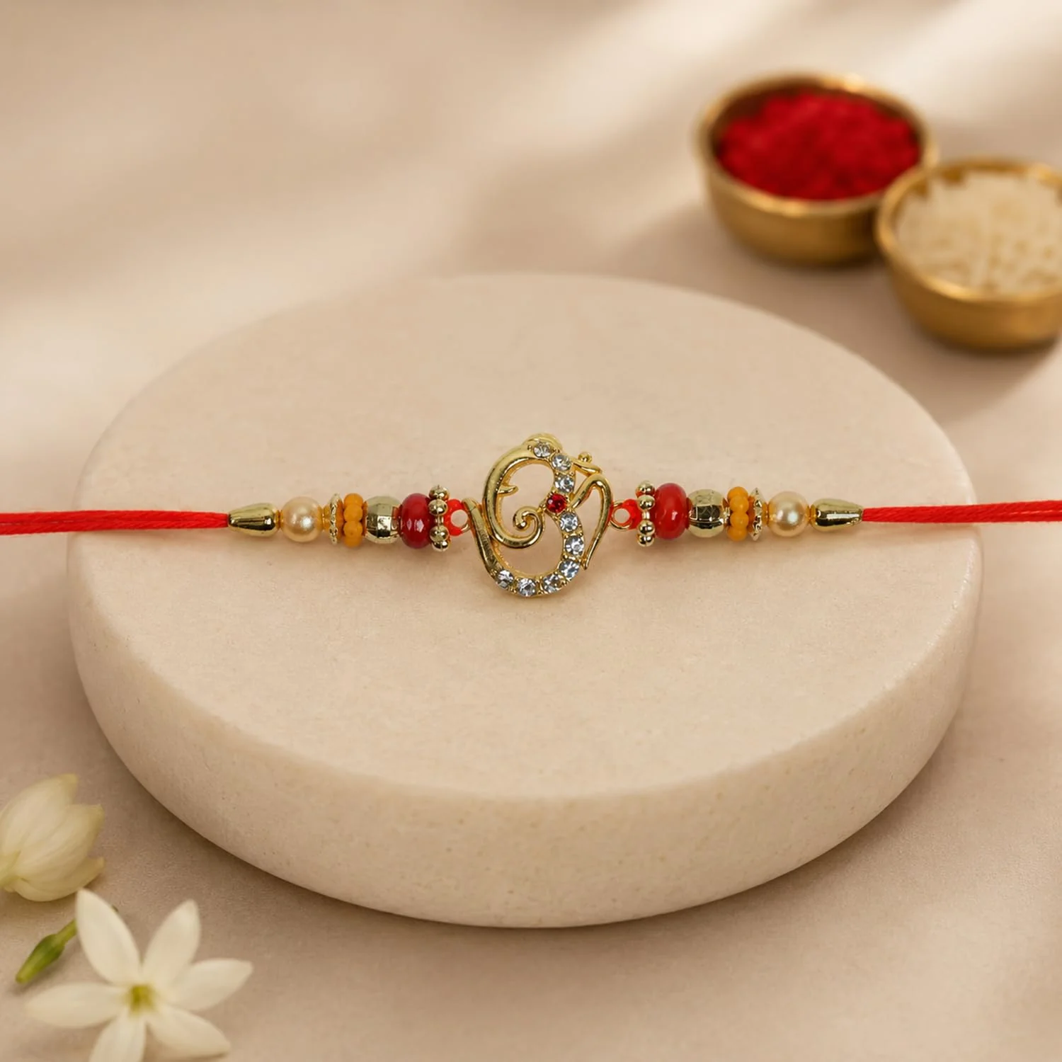 Rakhi with Chocolate for Brother (Set of 7) – Om Trishul Kids Raksha Bandhan Combo - Image 6