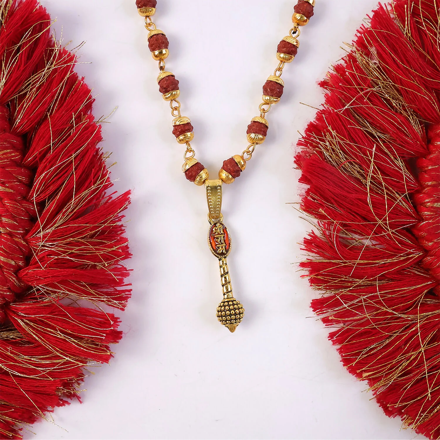 Ram Naam Gada Pendant Necklace – Spiritual Strength & Protection - Image 2
