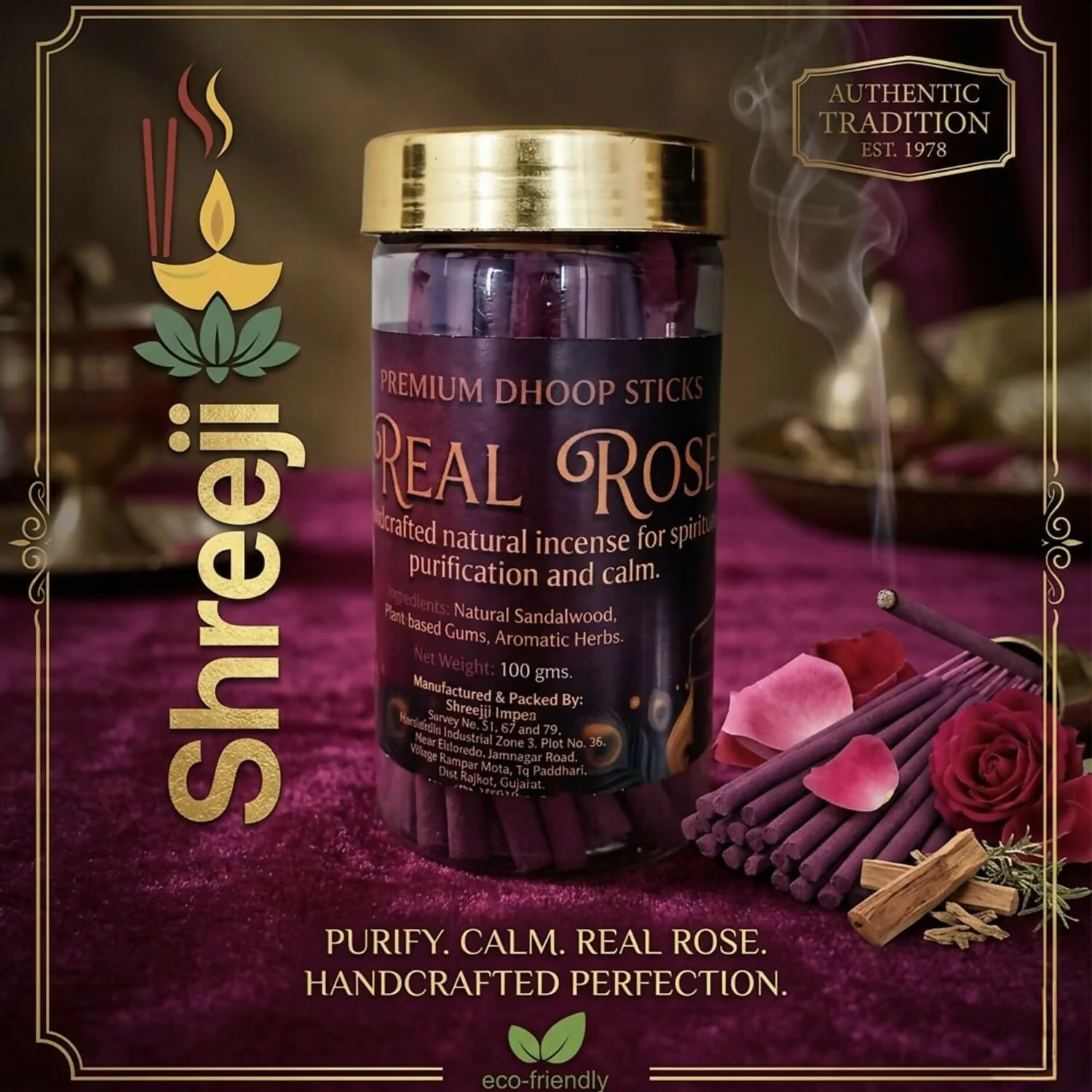 Rose Dhoop Sticks – Natural, Long-Lasting for Spiritual Relaxation - Image 2