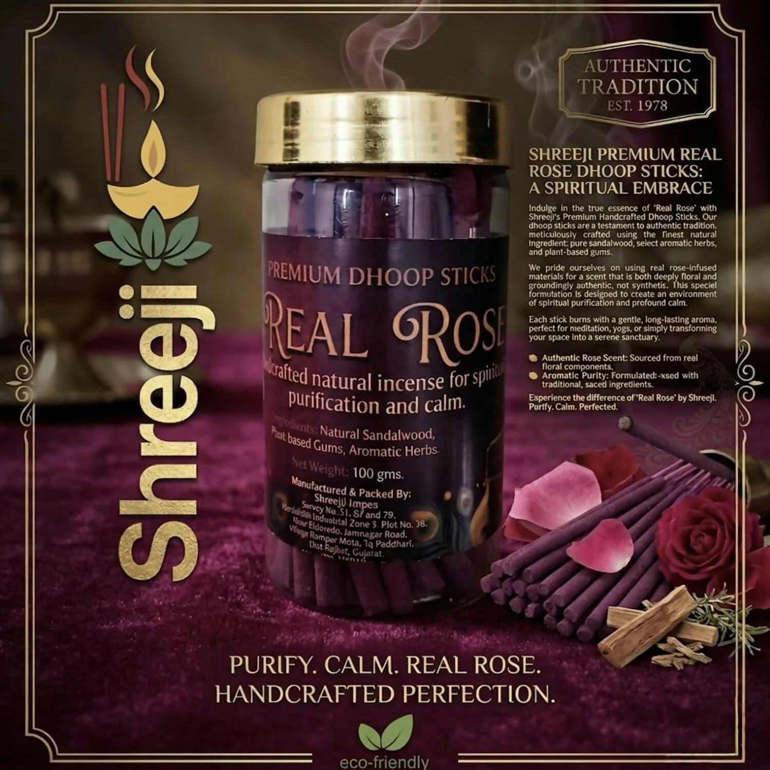 Rose Dhoop Sticks – Natural, Long-Lasting for Spiritual Relaxation - Image 3
