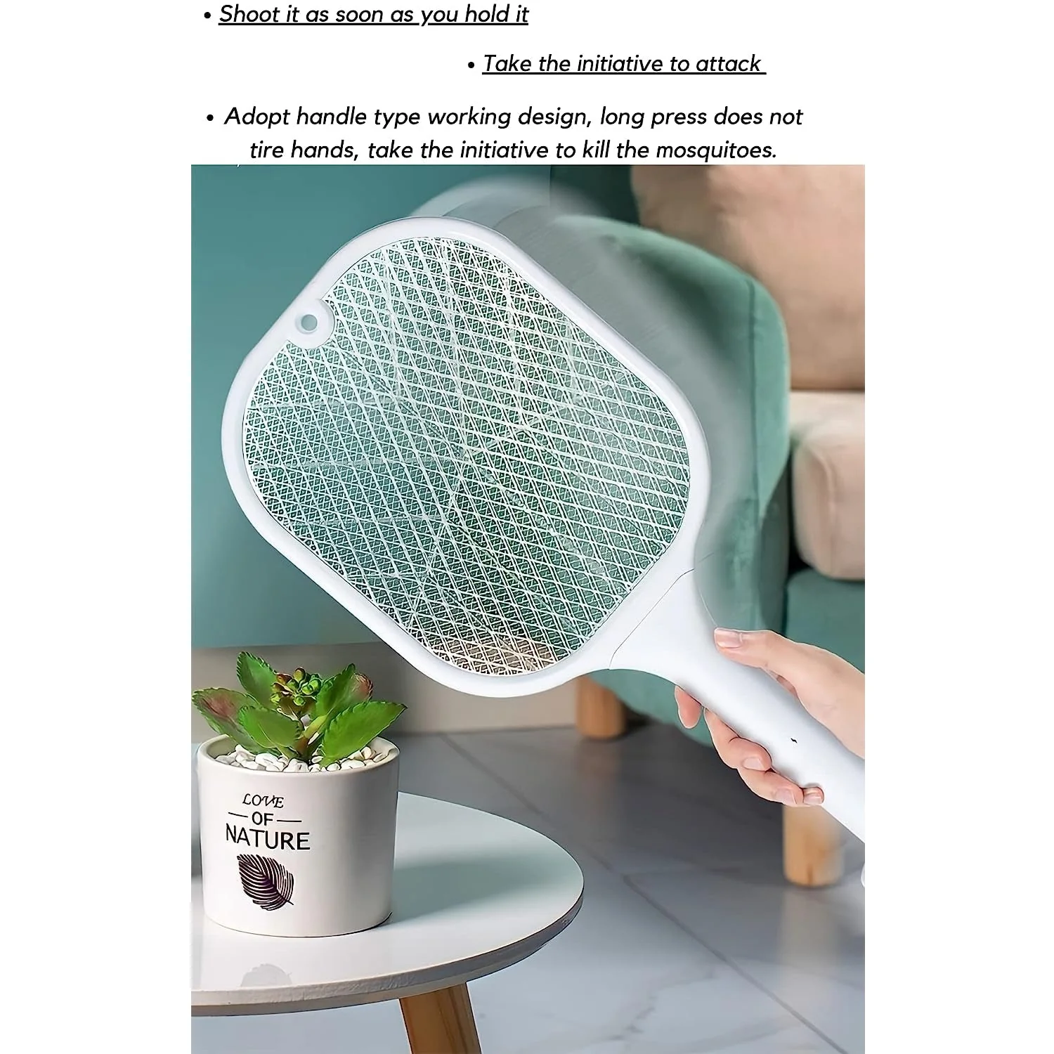 Mosquito Killer Racket – UV Light & USB Rechargeable | FlyTamer - Image 3