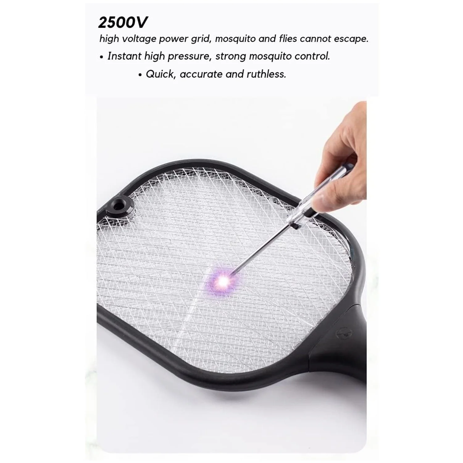 Mosquito Killer Racket – UV Light & USB Rechargeable | FlyTamer - Image 4