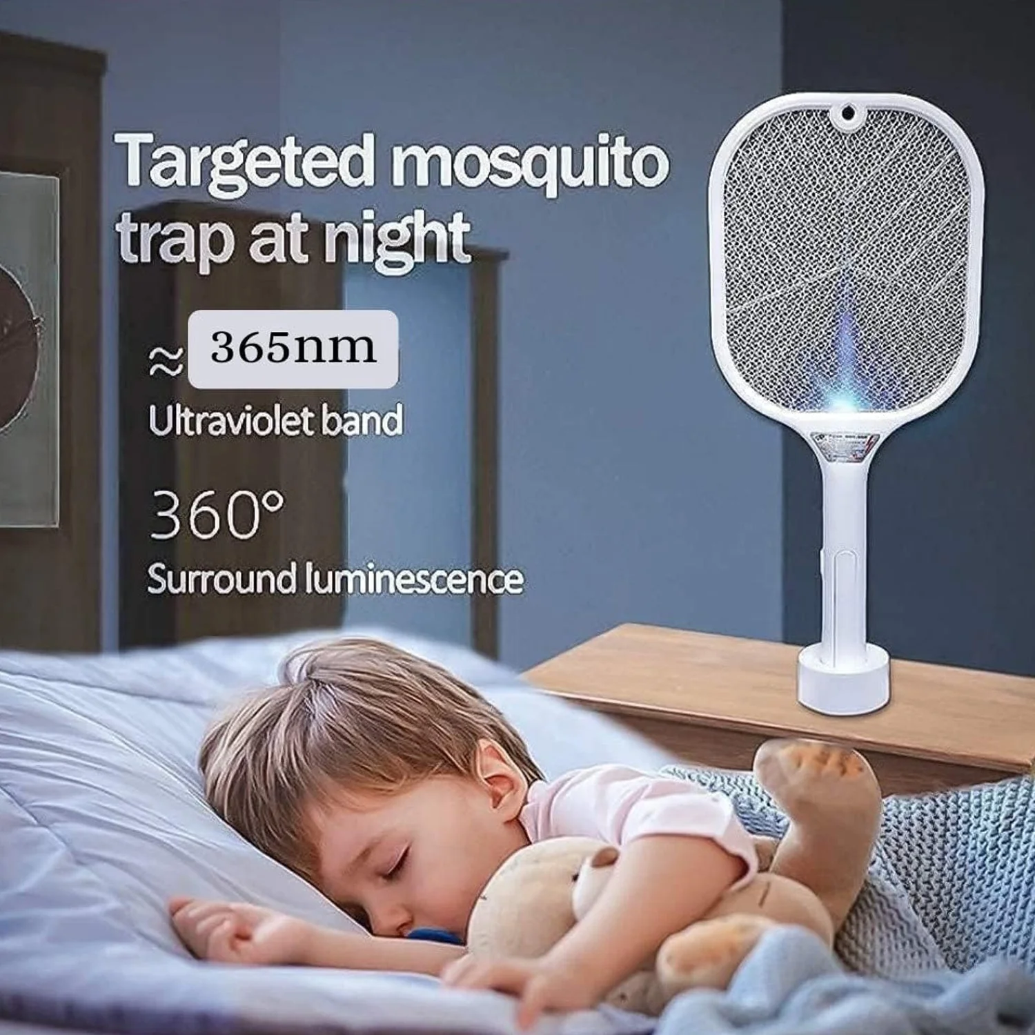Mosquito Killer Racket – UV Light & USB Rechargeable | FlyTamer - Image 6