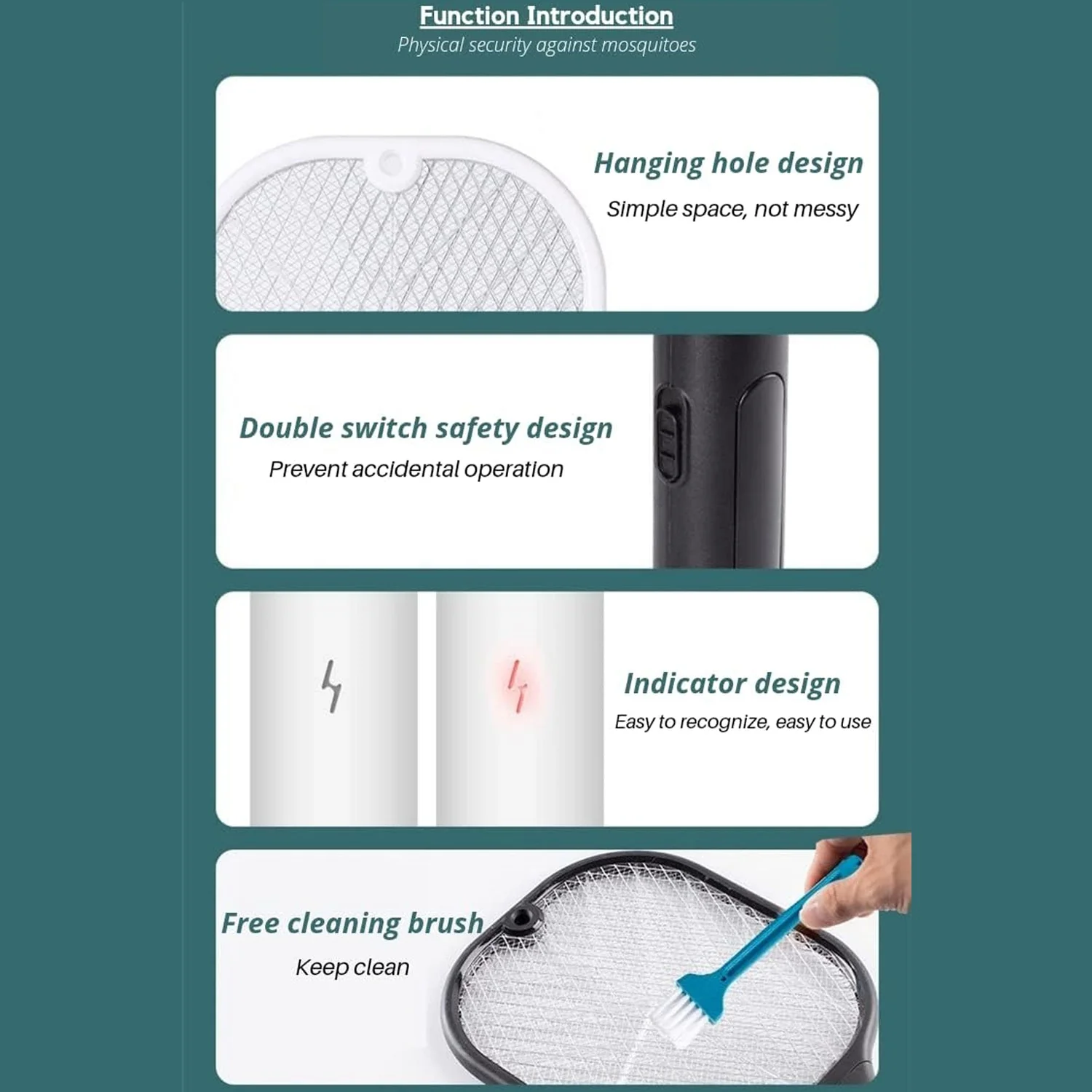 Mosquito Killer Racket – UV Light & USB Rechargeable | FlyTamer - Image 8
