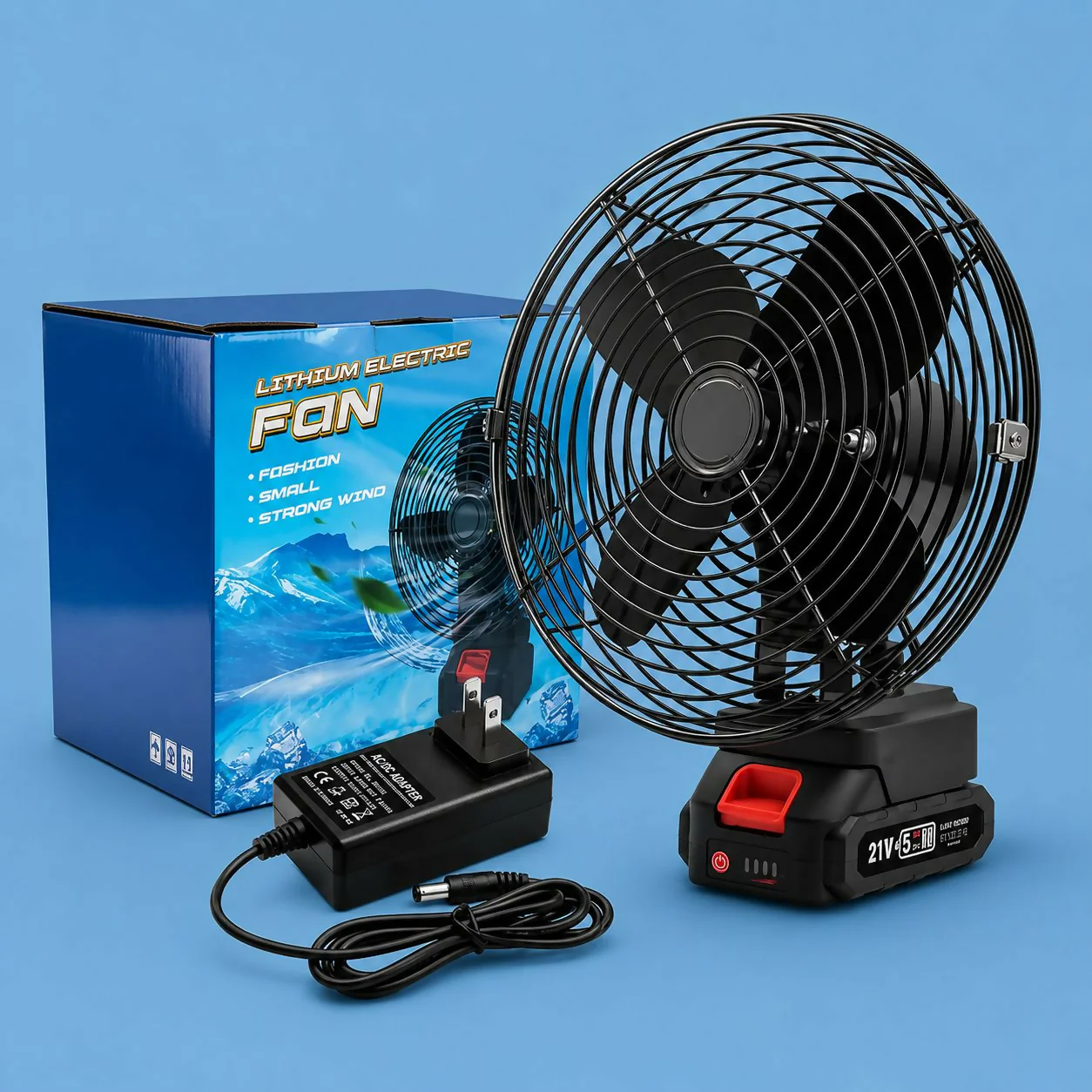 Rechargeable Portable Table Fan – Compact & Cordless Cooling Solution - Image 3