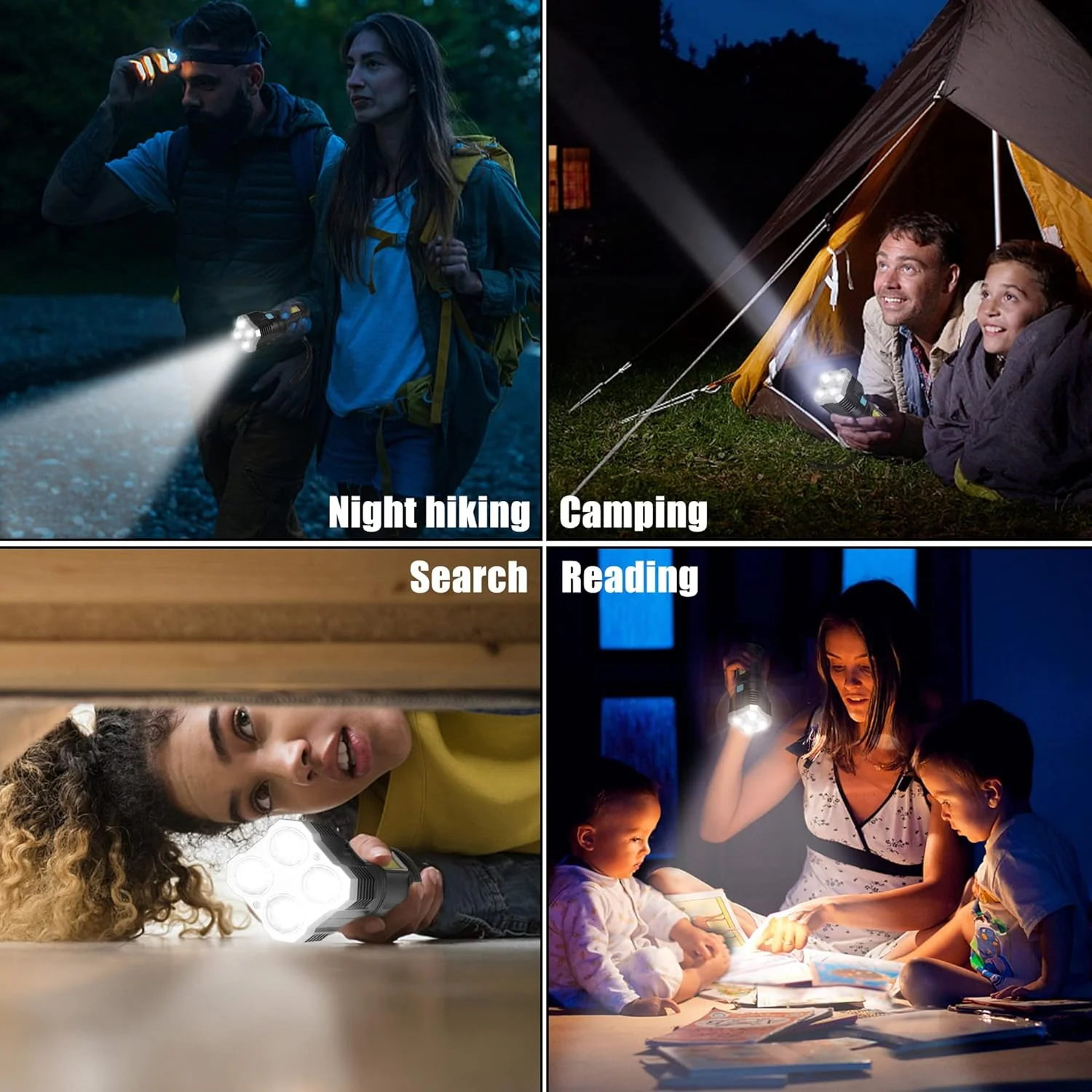 Rechargeable Torch Light – 800 Lumens, 4-LED | Indo Glow - Image 6