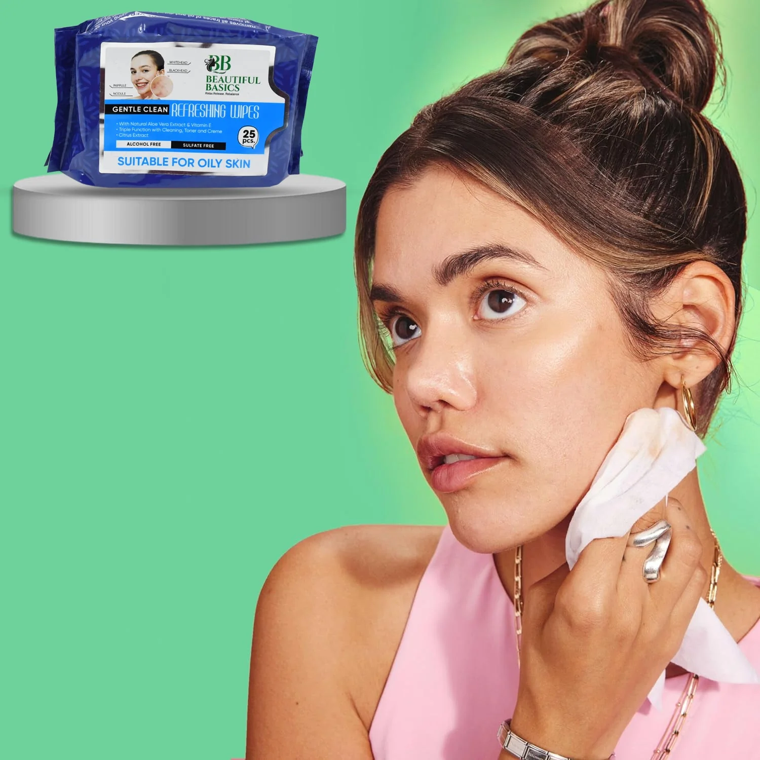 Alcohol-Free Wet Wipes – Gentle Facial & Body Cleansing | Beautiful Basics - Image 10