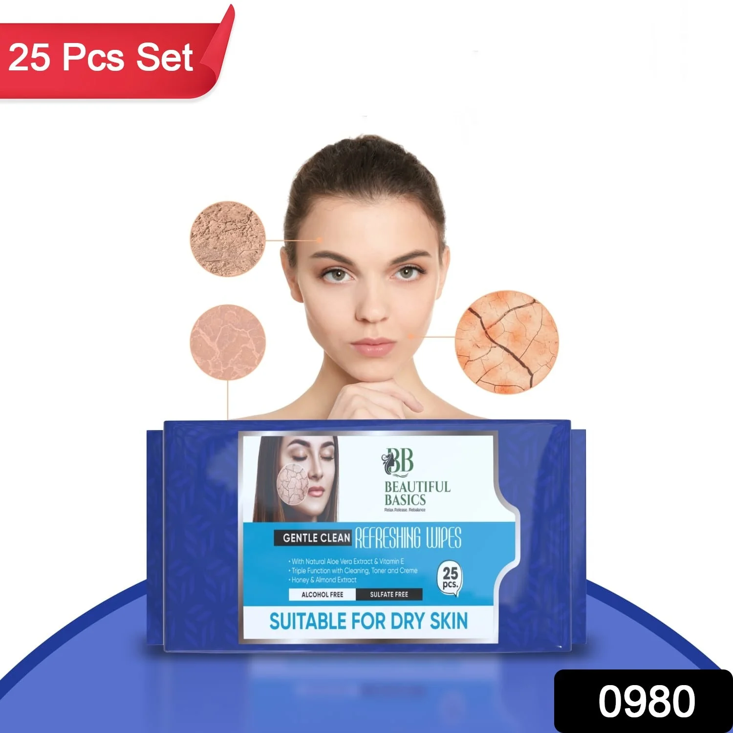 Alcohol-Free Wet Wipes – Gentle Facial & Body Cleansing | Beautiful Basics - Image 2